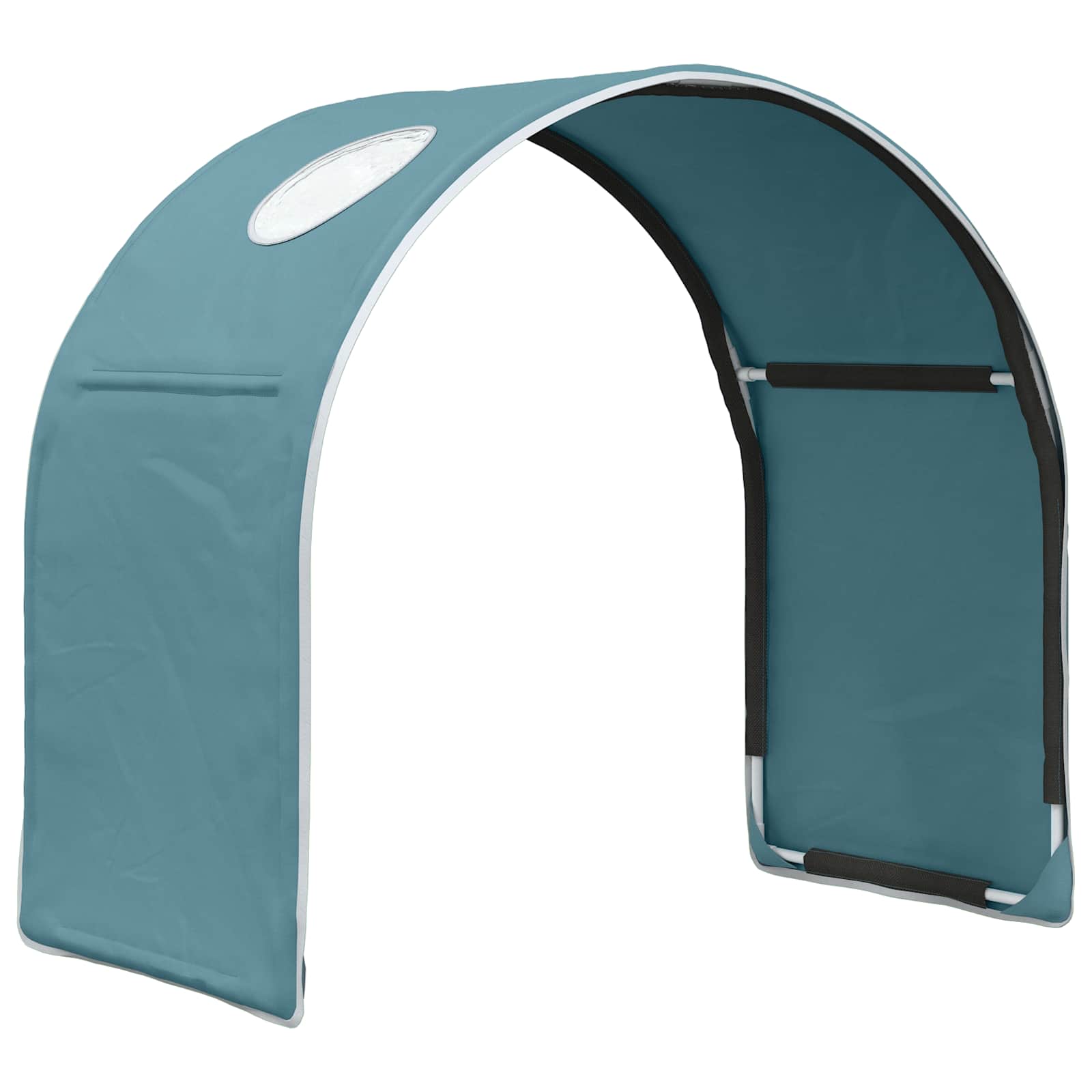 vidaXL Bedtunnel 2 pcs Lichtblauw 211 x 52,5 x 2 cm Polyester