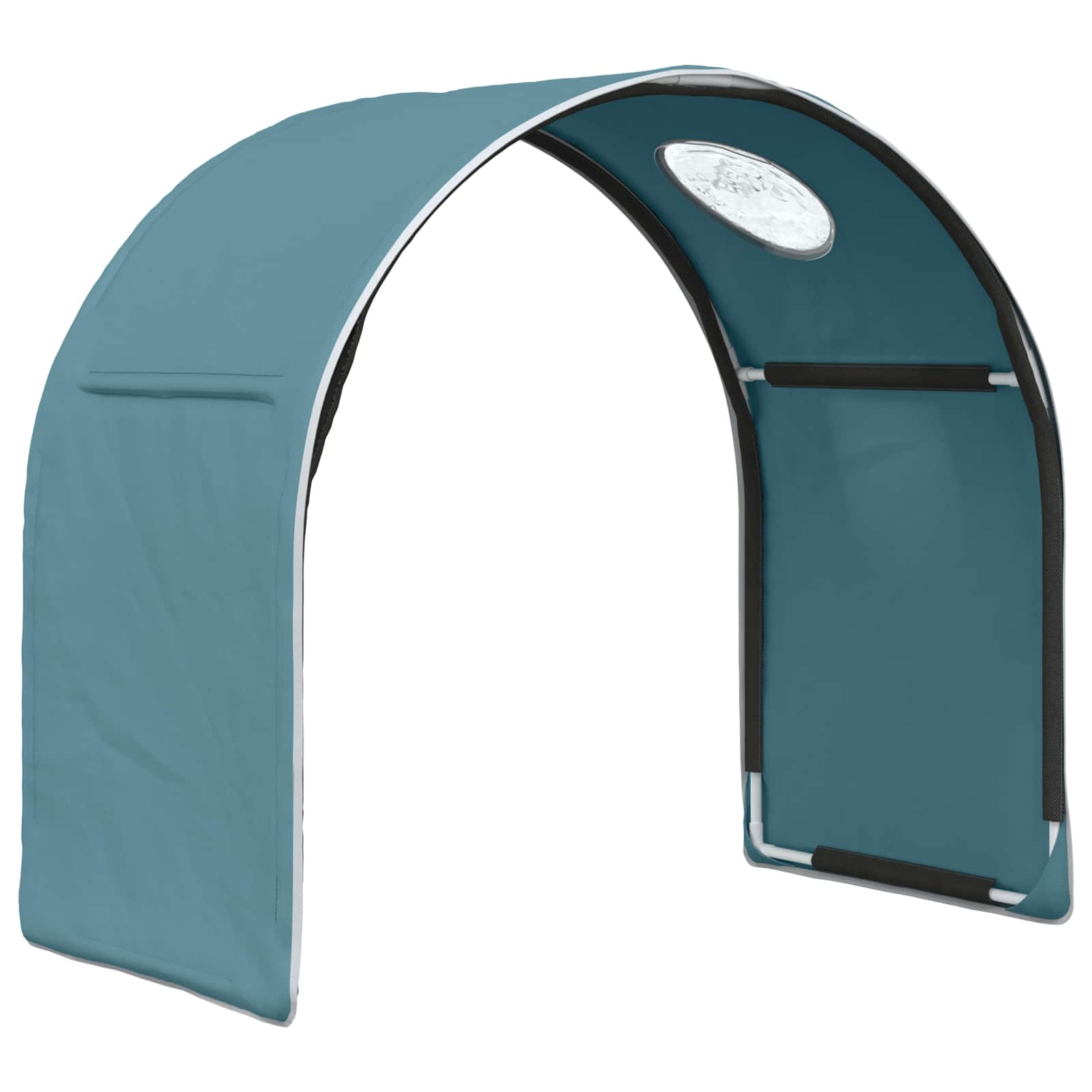 vidaXL Bedtunnel 2 pcs Lichtblauw 211 x 52,5 x 2 cm Polyester