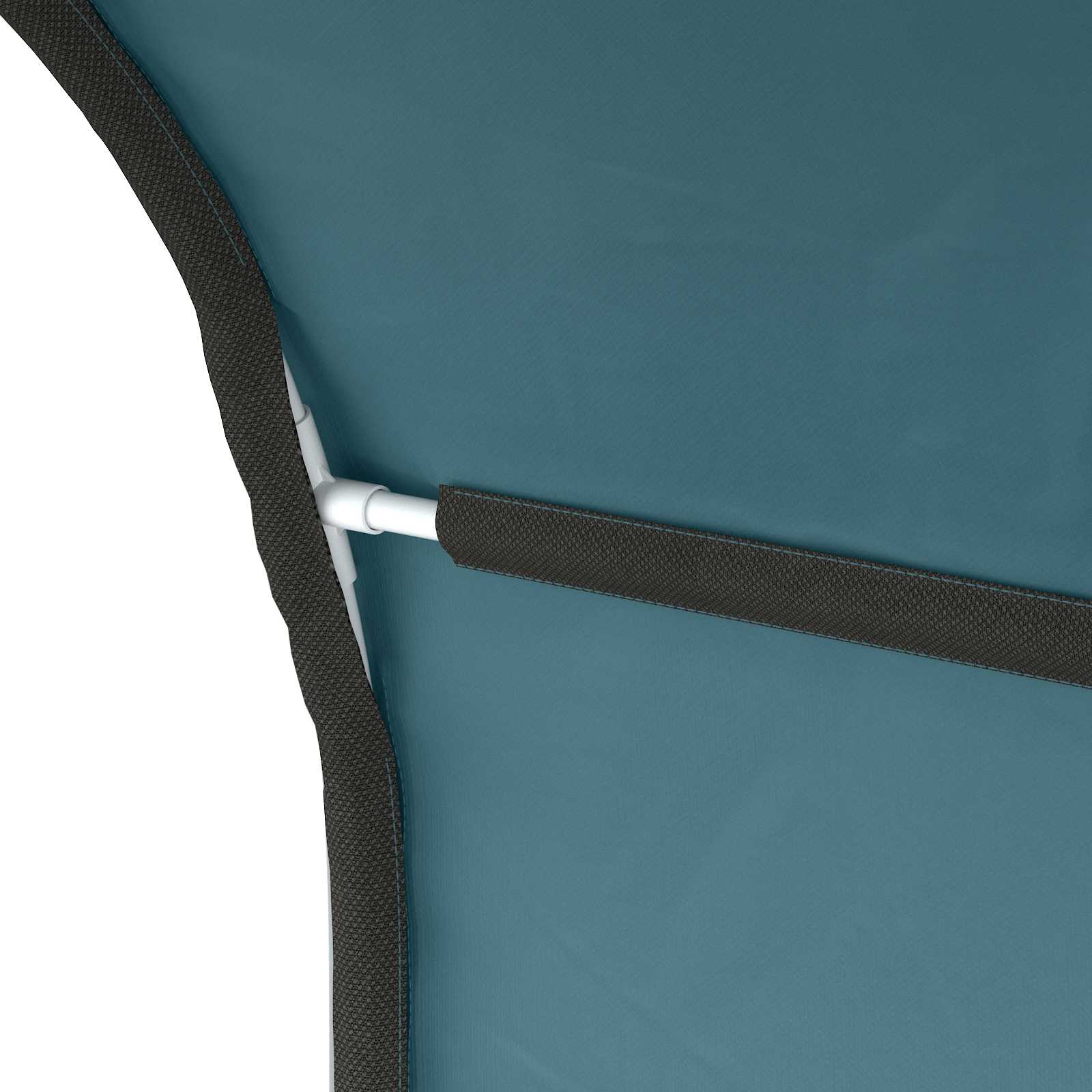 vidaXL Bedtunnel 2 pcs Lichtblauw 211 x 52,5 x 2 cm Polyester