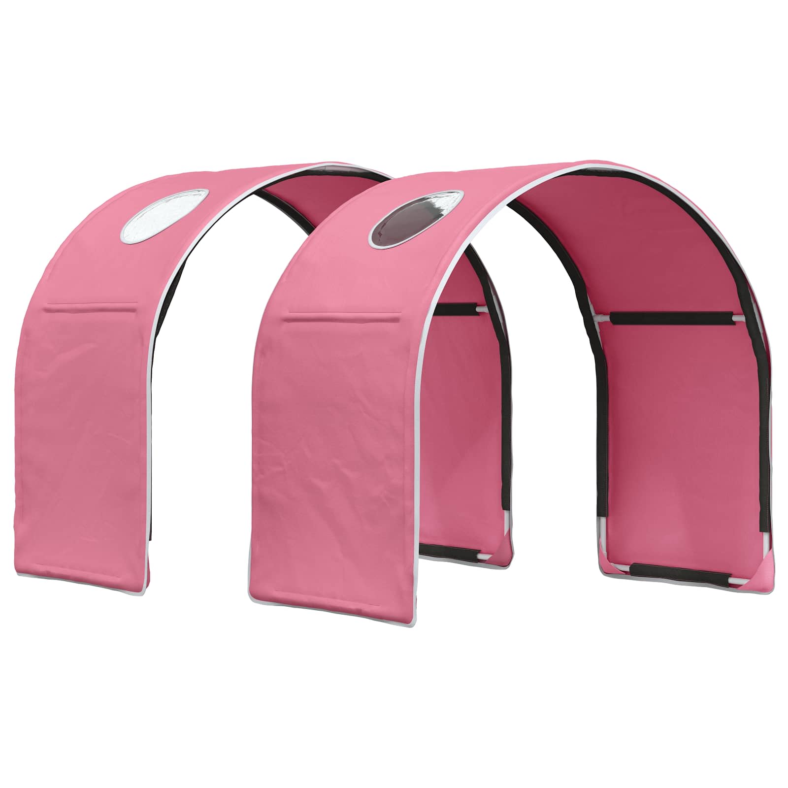vidaXL Bedtunnel 2 pcs Lichtblauw 211 x 52,5 x 2 cm Polyester