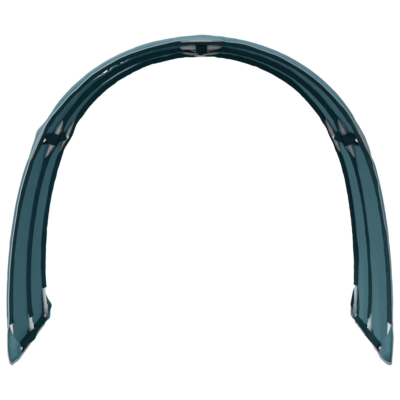vidaXL Bedtunnel 2 pcs Lichtblauw 211 x 67.5 x 2 cm Polyester