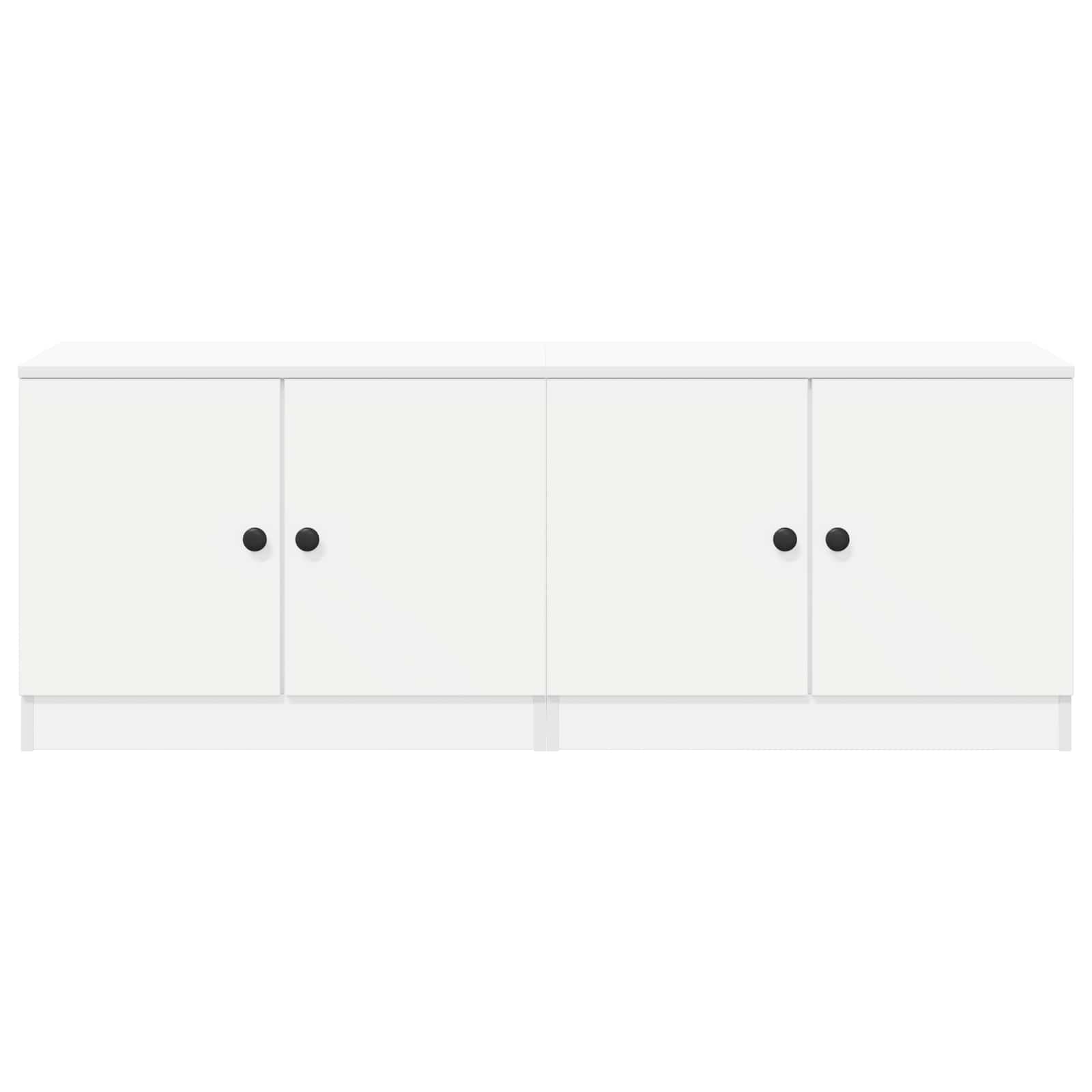 vidaXL Opbergkast voor Loftbed 2 st Wit 66 x 35 x 48 cm Bewerkt hout