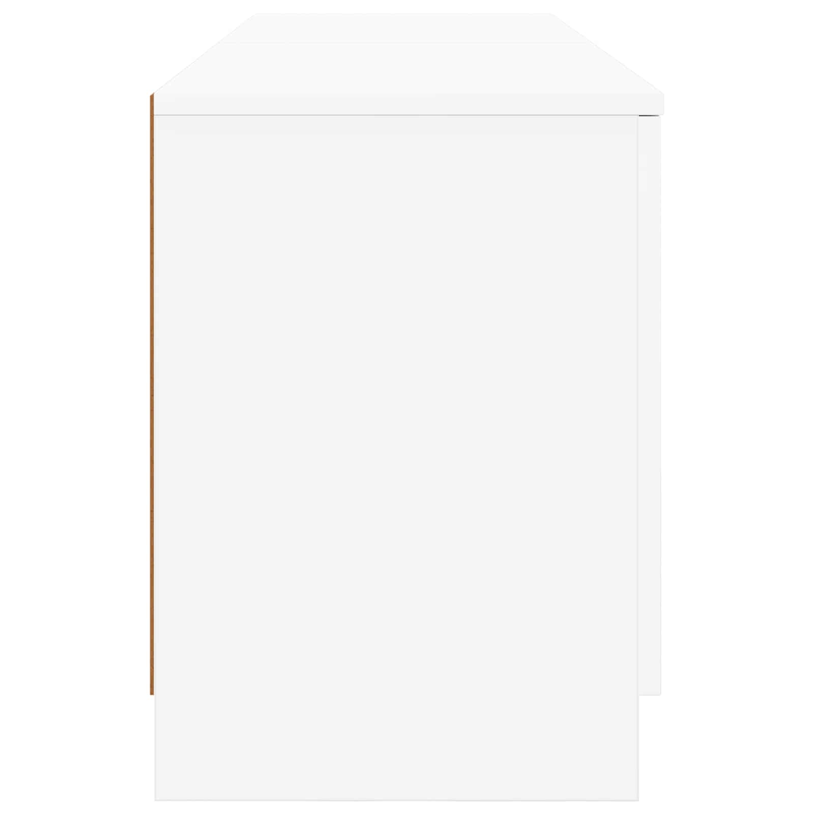 vidaXL Opbergkast voor Loftbed 2 st Wit 66 x 35 x 48 cm Bewerkt hout