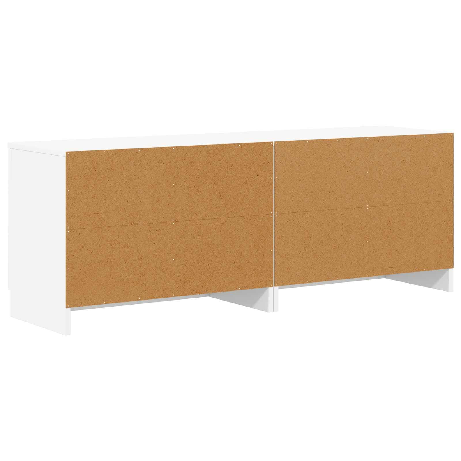 vidaXL Opbergkast voor Loftbed 2 st Wit 66 x 35 x 48 cm Bewerkt hout