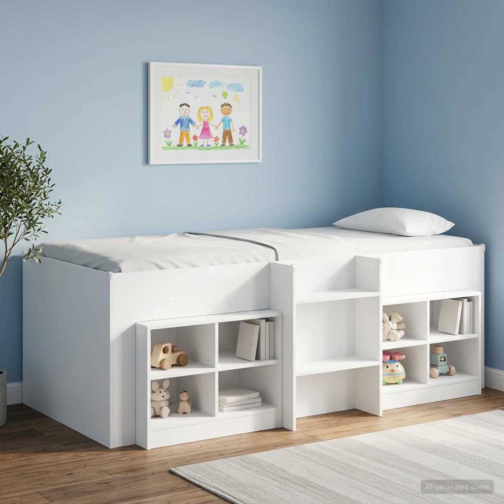vidaXL Bed kast 2 pcs Sonoma Eiken 66 x 33 x 48 cm Bewerkt hout