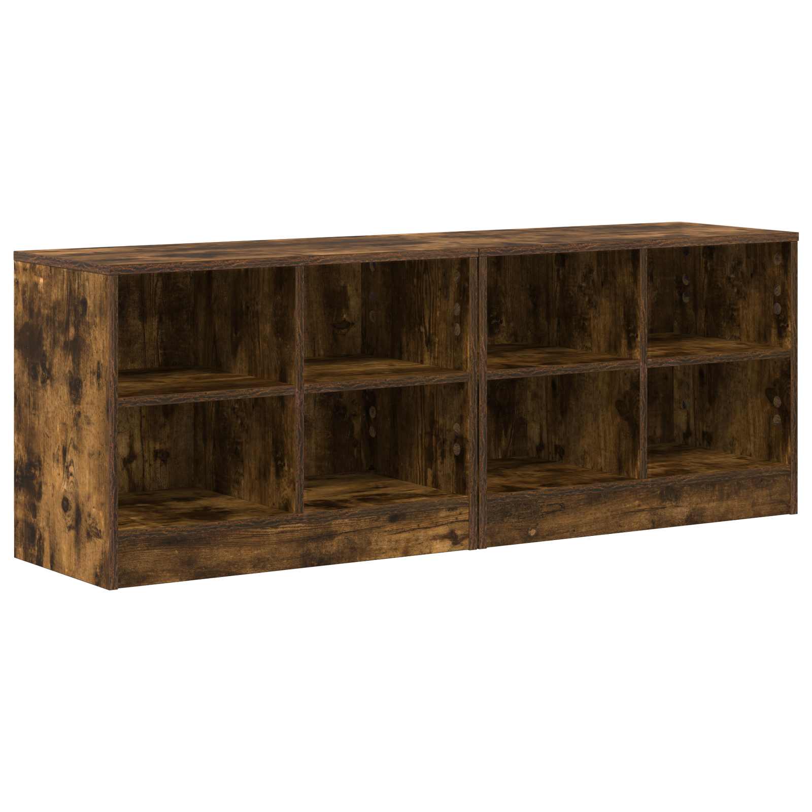 vidaXL Bed kast 2 pcs Sonoma Eiken 66 x 33 x 48 cm Bewerkt hout
