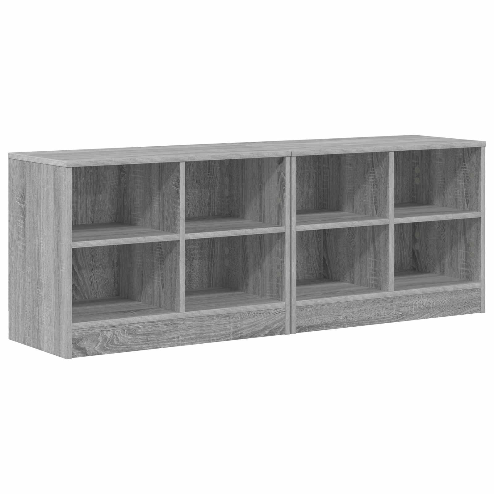 vidaXL Bed kast 2 pcs Sonoma Eiken 66 x 33 x 48 cm Bewerkt hout