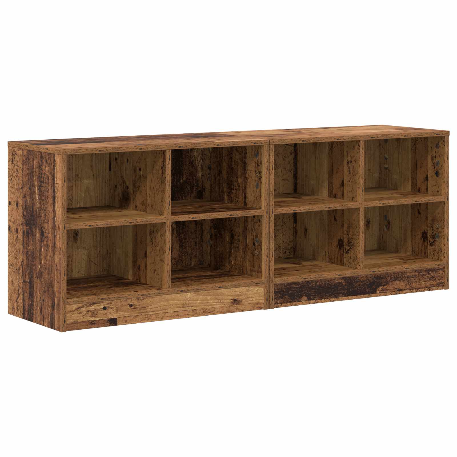 vidaXL Bed kast 2 pcs Sonoma Eiken 66 x 33 x 48 cm Bewerkt hout