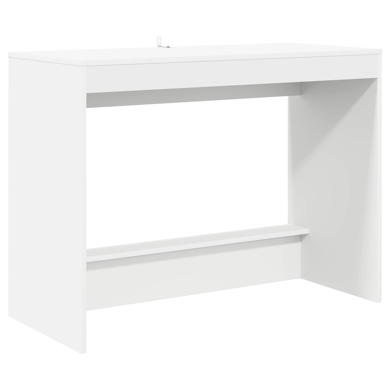 vidaXL Bed Bureau Wit 100 x 45 x 75 cm Bewerkt hout