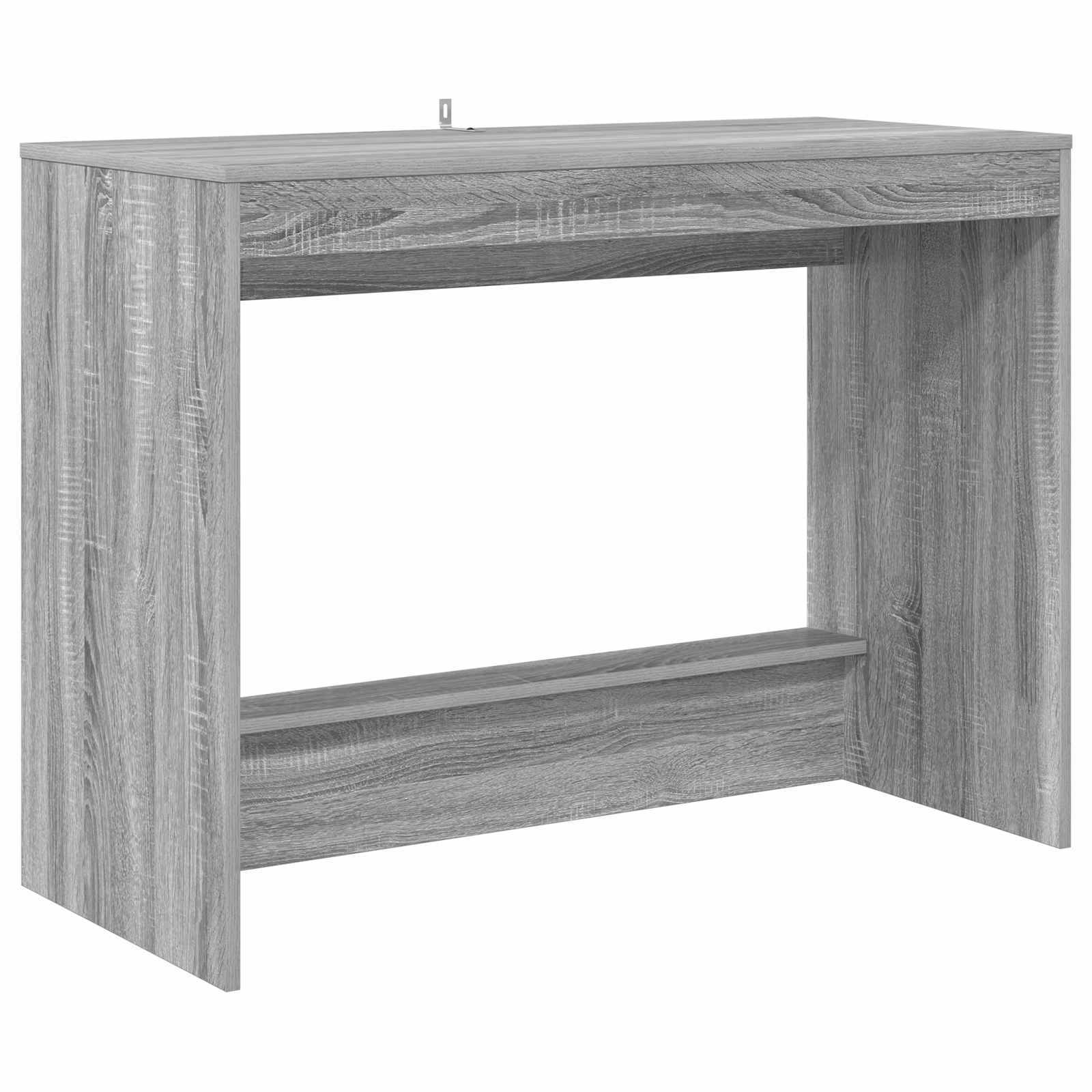 vidaXL Bed Bureau Wit 100 x 45 x 75 cm Bewerkt hout