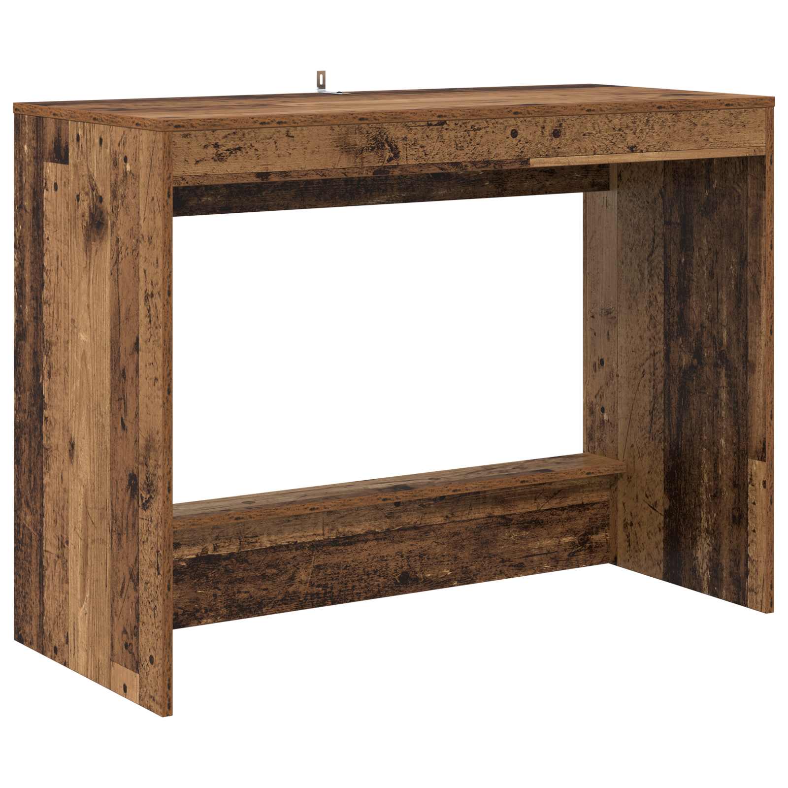 vidaXL Bed Bureau Wit 100 x 45 x 75 cm Bewerkt hout