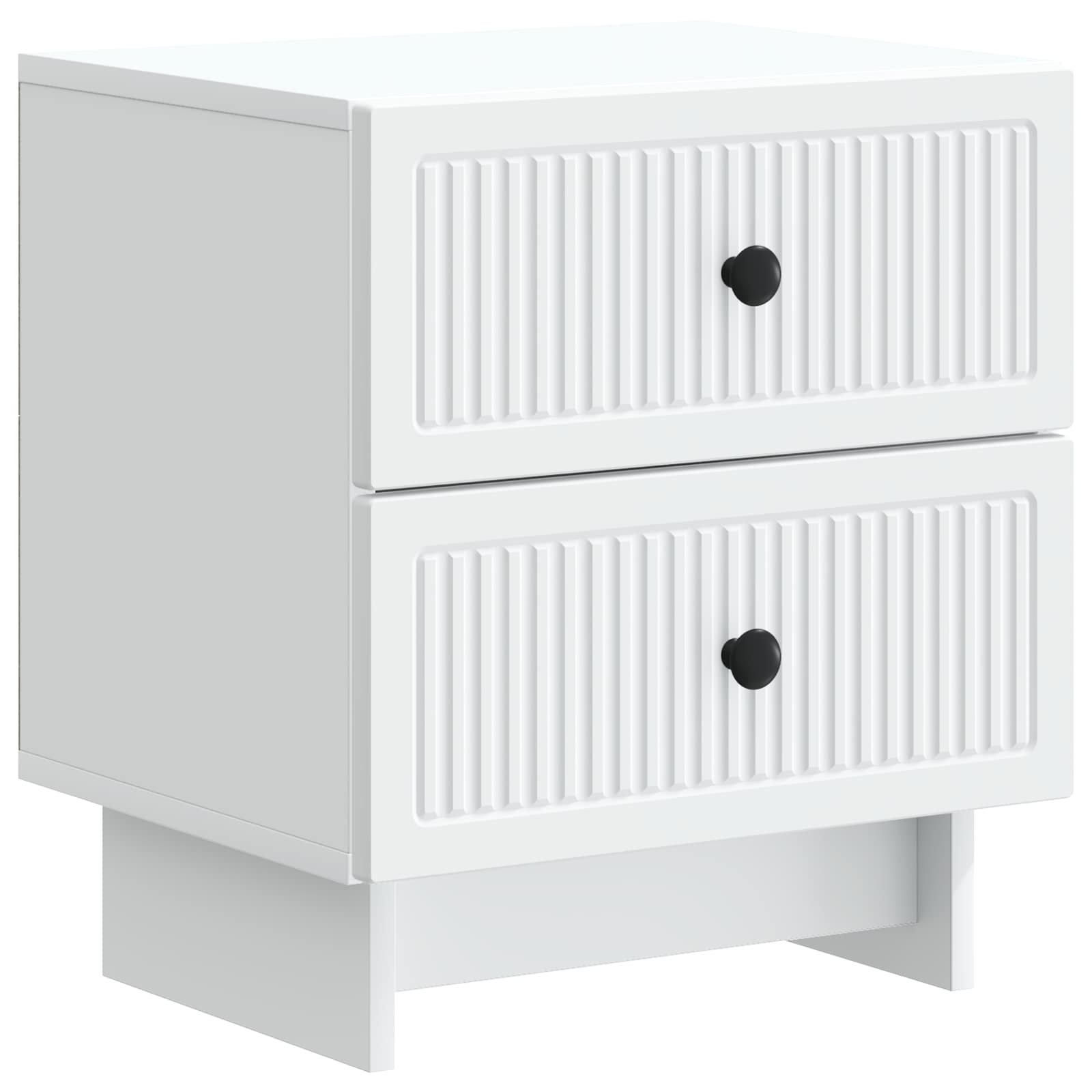 vidaXL Nachtkastje met lade 2 pcs Wit 43 x 34,5 x 47,5 cm Bewerkt hout