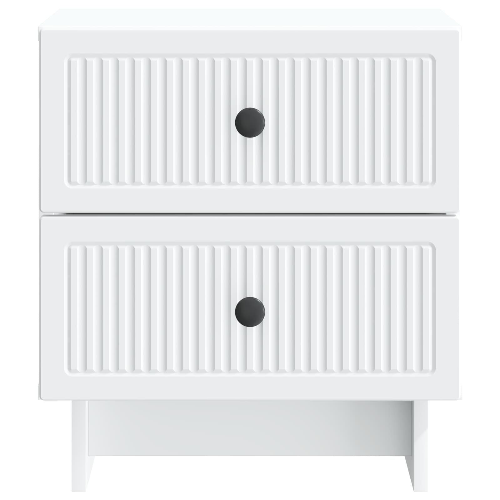 vidaXL Nachtkastje met lade 2 pcs Wit 43 x 34,5 x 47,5 cm Bewerkt hout