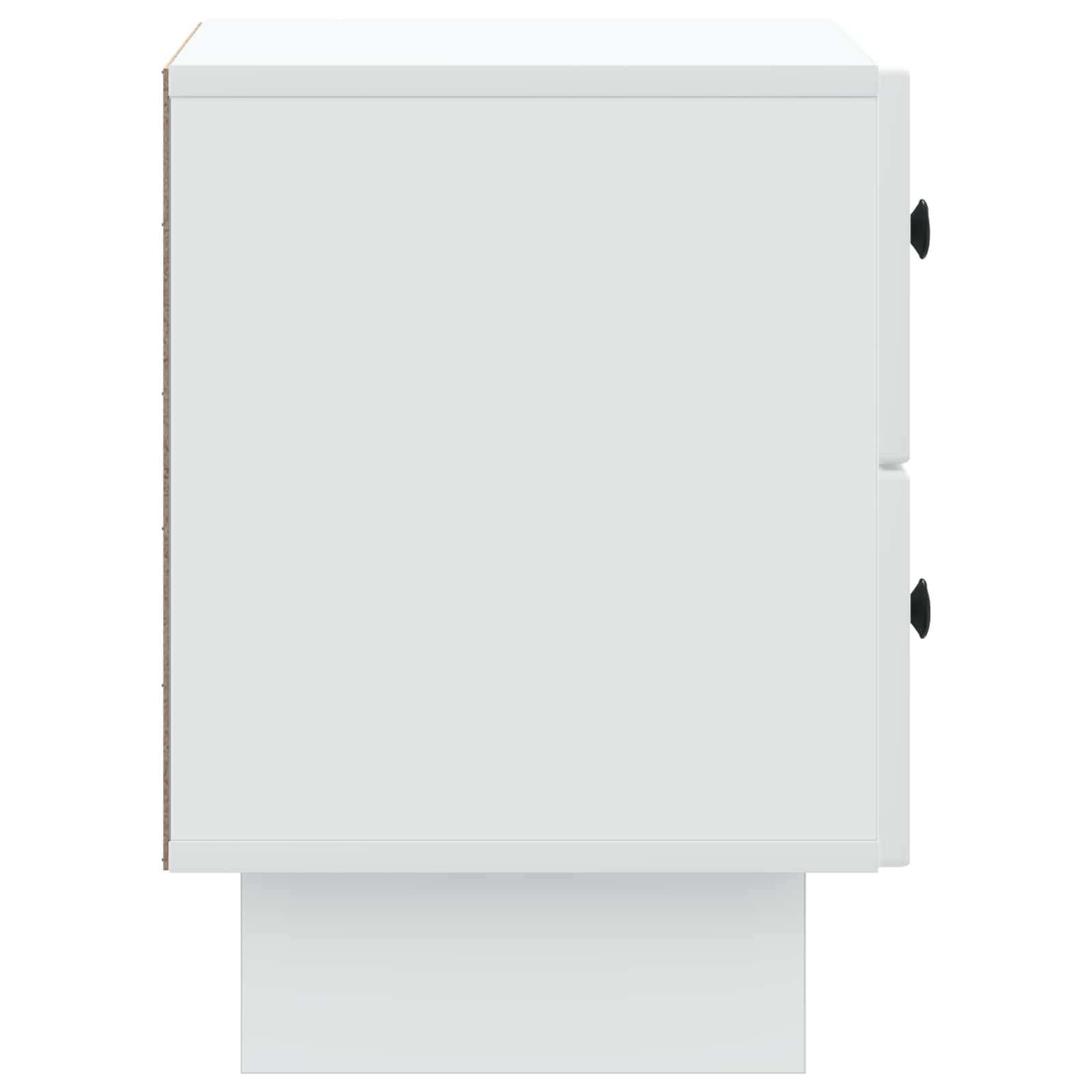 vidaXL Nachtkastje met lade 2 pcs Wit 43 x 34,5 x 47,5 cm Bewerkt hout