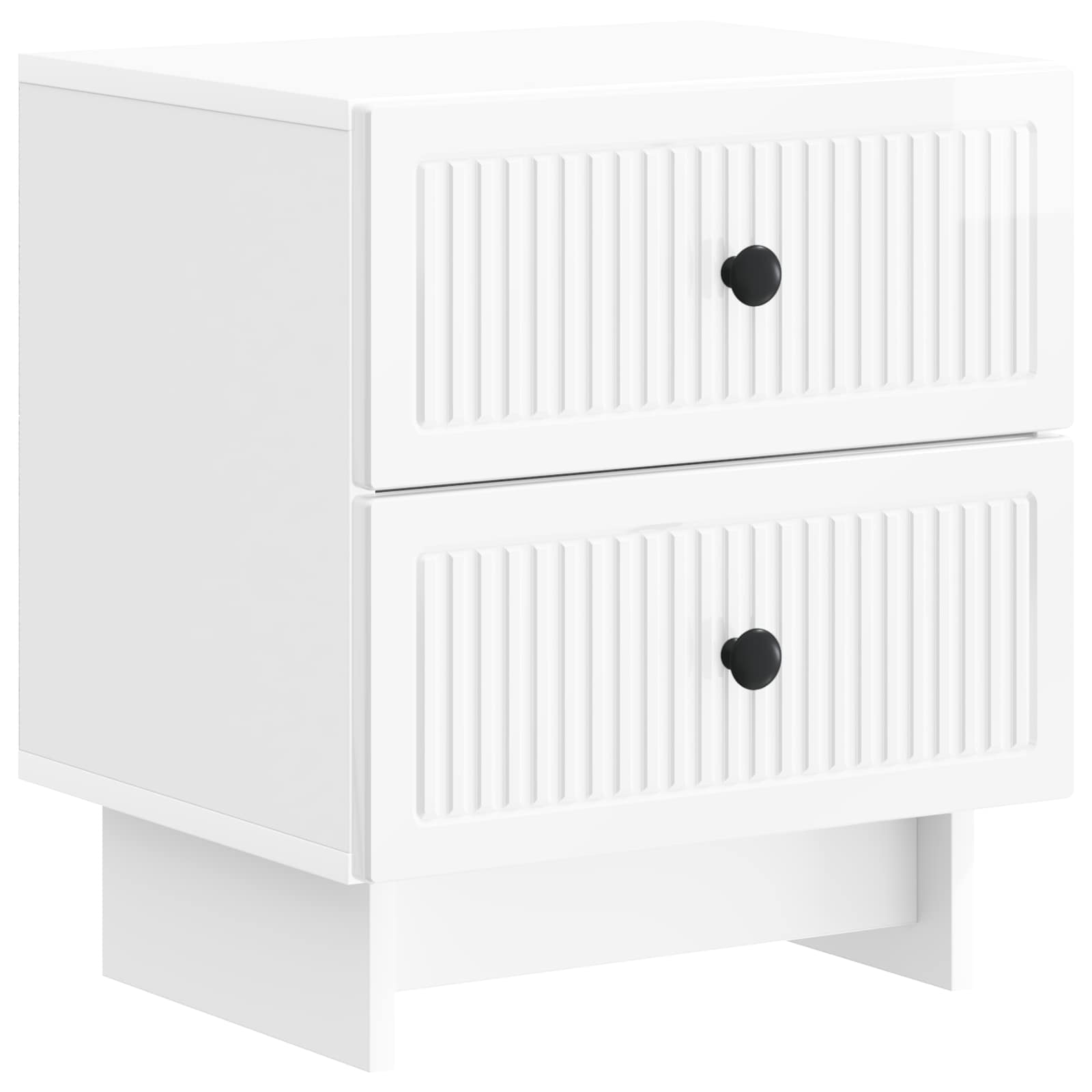 vidaXL Nachtkastje met lade 2 pcs Wit 43 x 34,5 x 47,5 cm Bewerkt hout