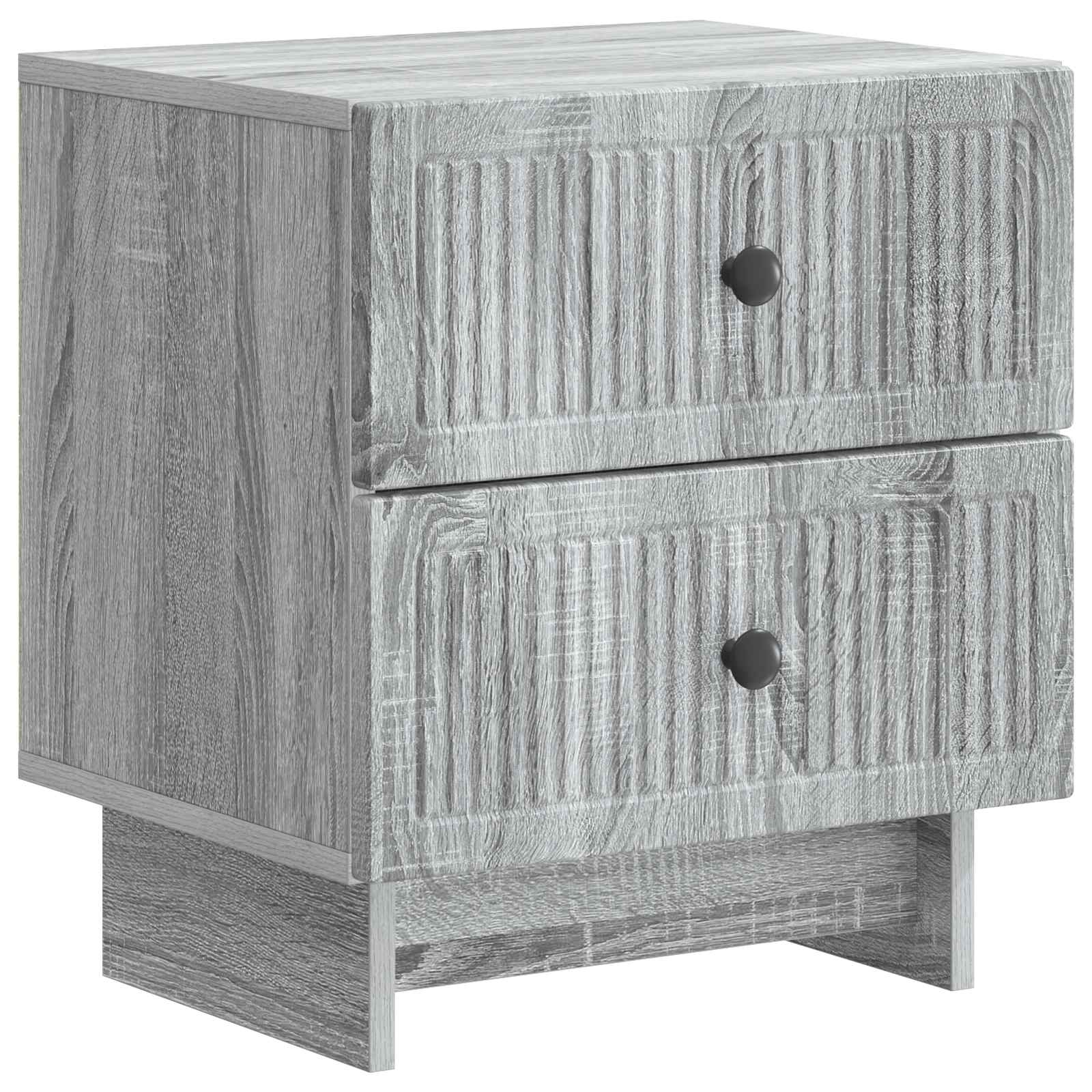 vidaXL Nachtkastje met lade 2 pcs Wit 43 x 34,5 x 47,5 cm Bewerkt hout