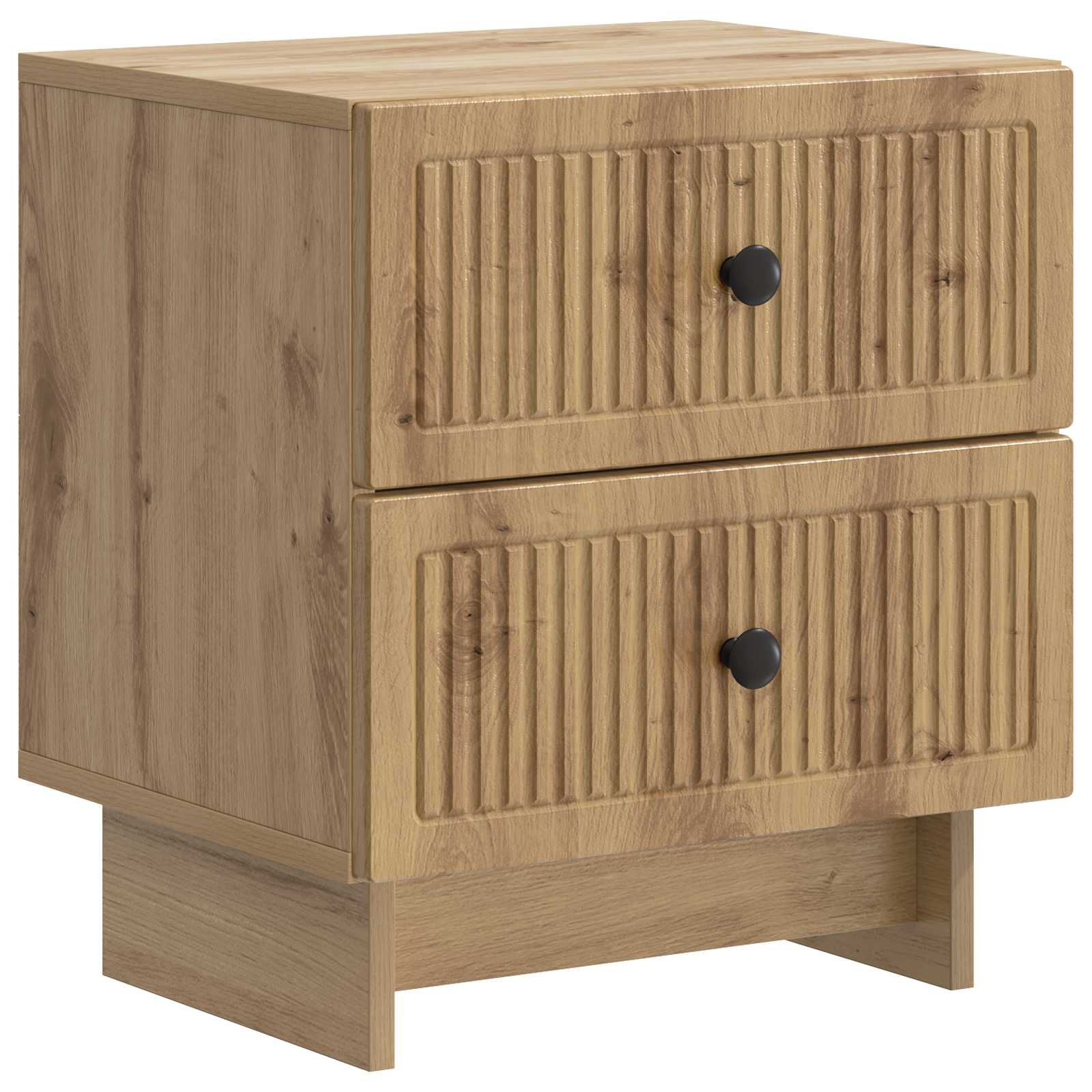 vidaXL Nachtkastje met lade 2 pcs Wit 43 x 34,5 x 47,5 cm Bewerkt hout