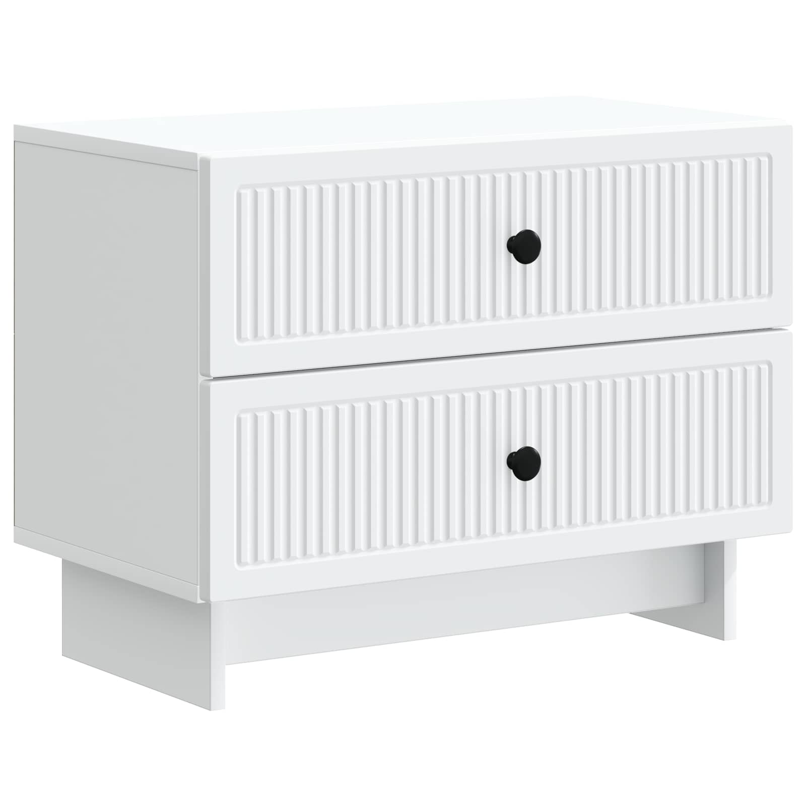 vidaXL Nachtkastje met lade Zwart 62 x 34,5 x 47,5 cm Bewerkt hout