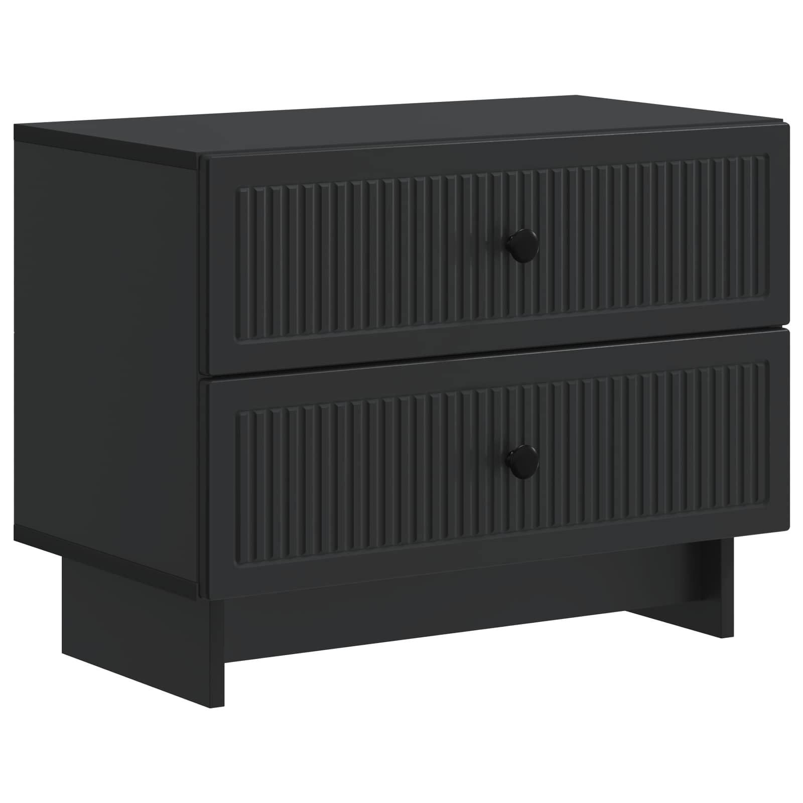 vidaXL Nachtkastje met lade Zwart 62 x 34,5 x 47,5 cm Bewerkt hout