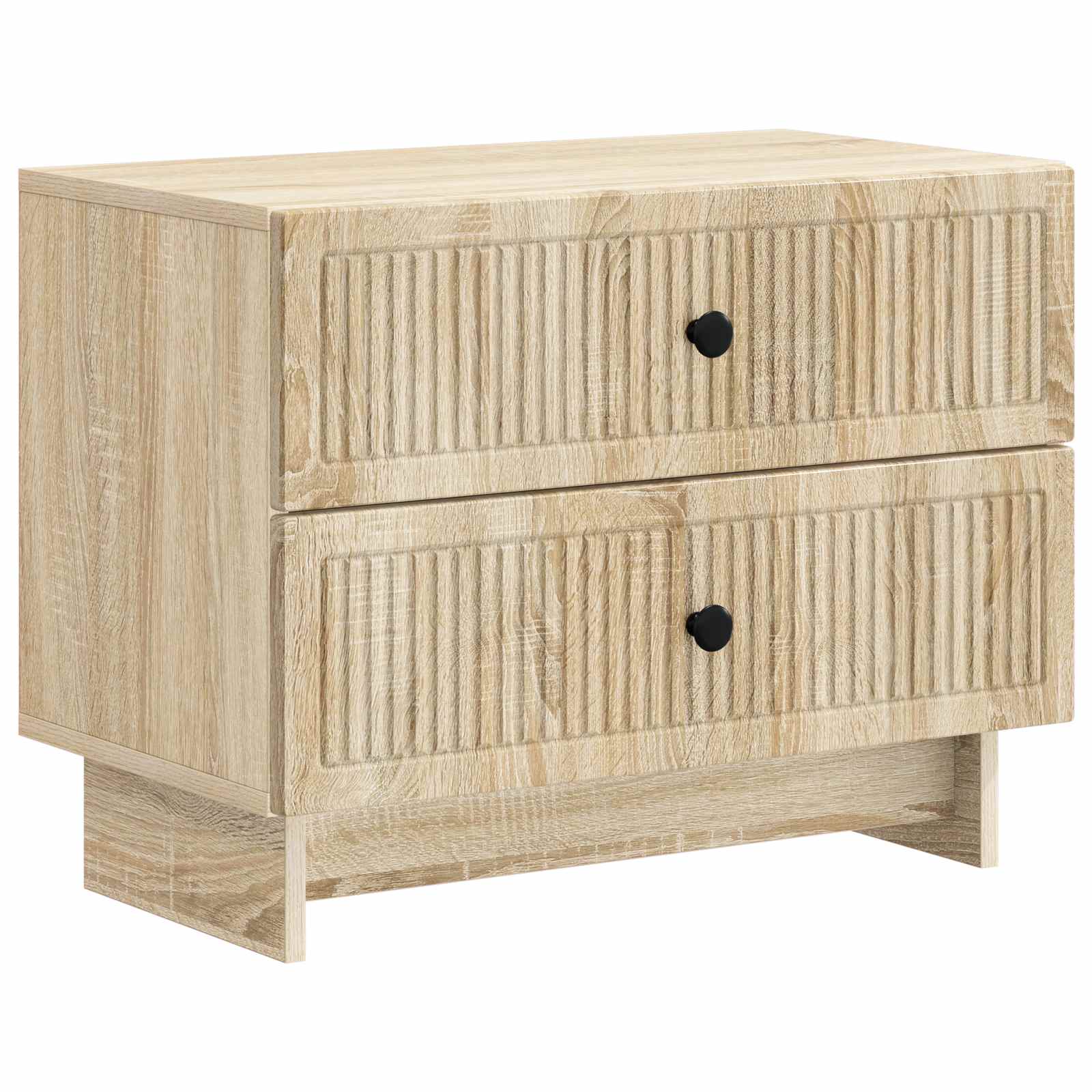 vidaXL Nachtkastje met lade Zwart 62 x 34,5 x 47,5 cm Bewerkt hout