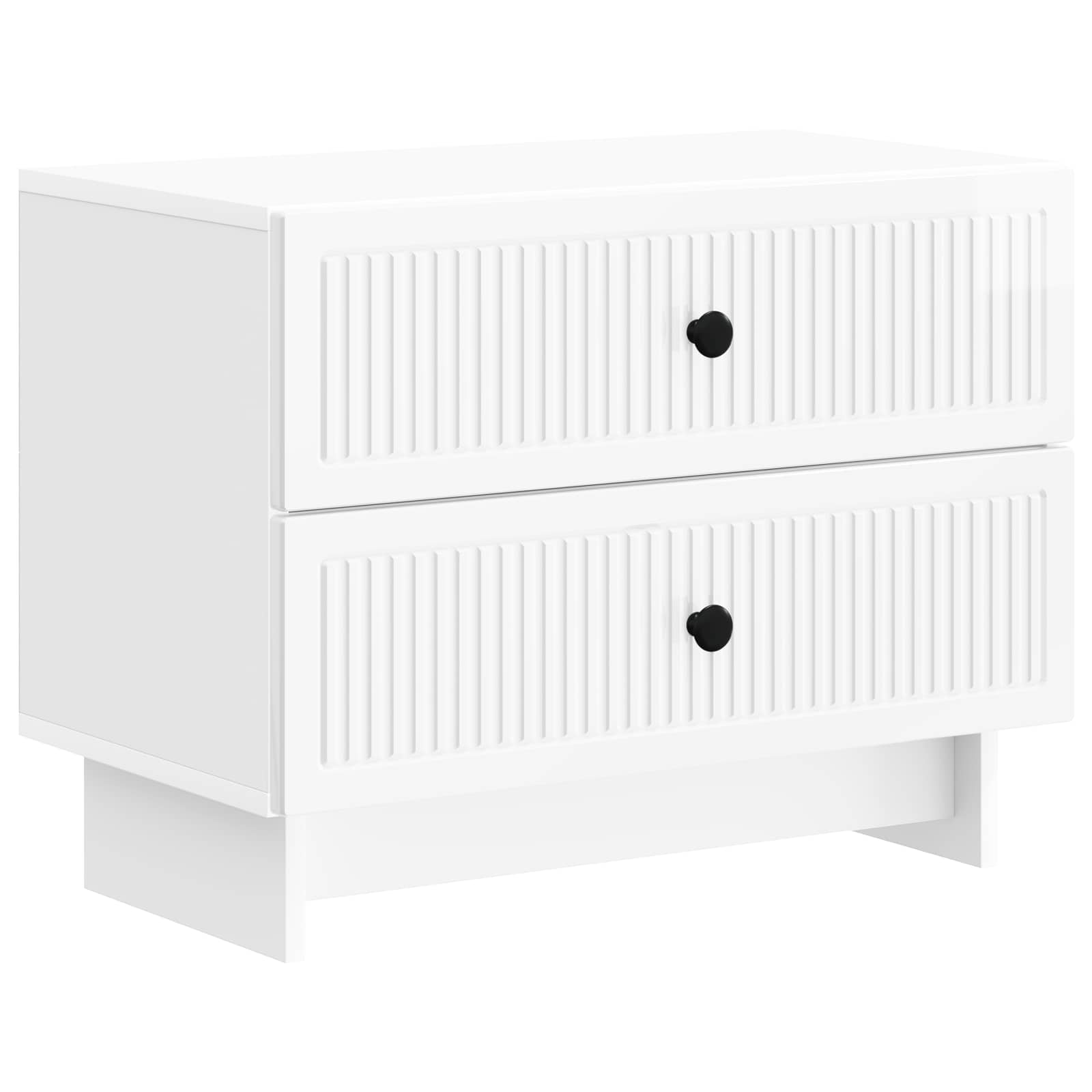 vidaXL Nachtkastje met lade Zwart 62 x 34,5 x 47,5 cm Bewerkt hout