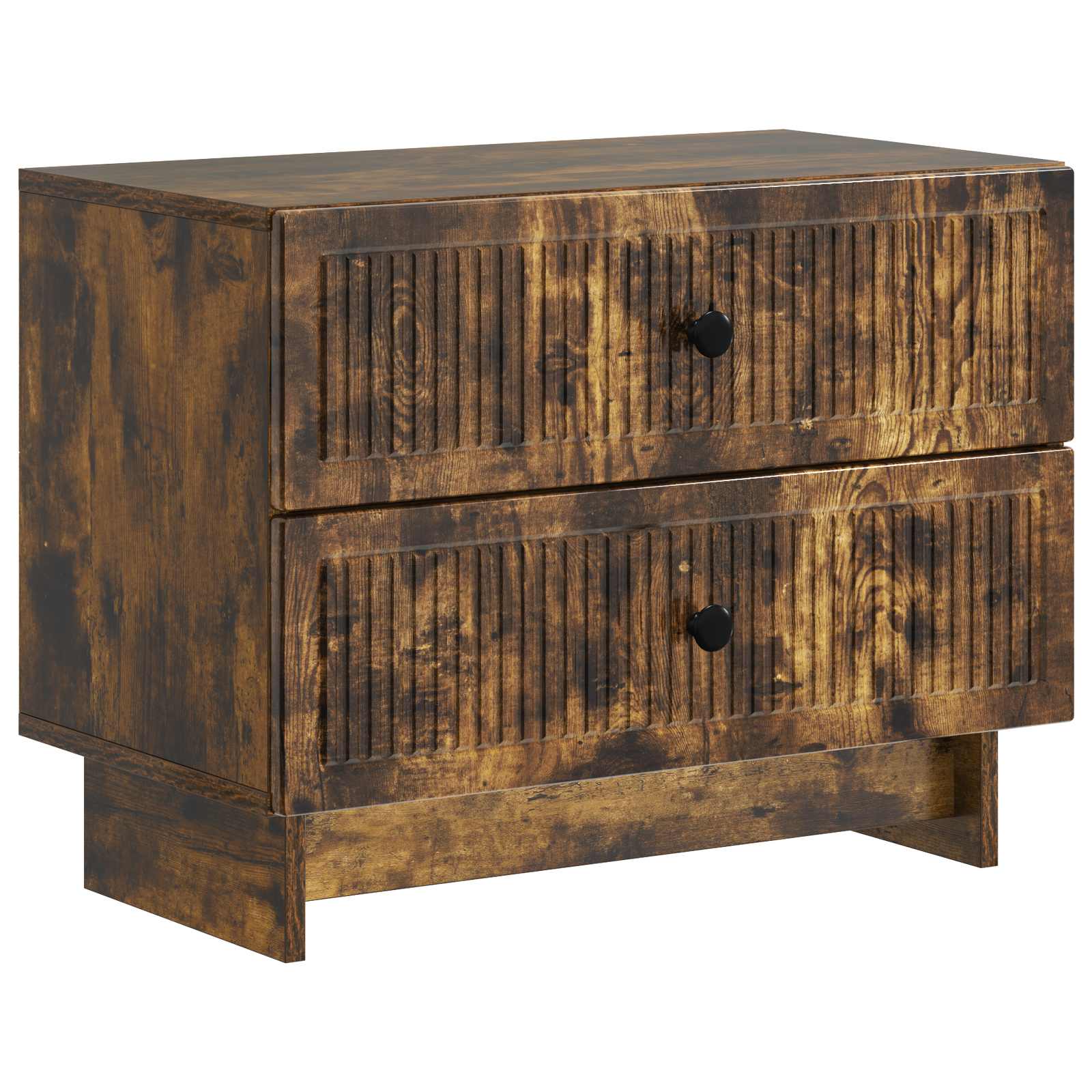 vidaXL Nachtkastje met lade Zwart 62 x 34,5 x 47,5 cm Bewerkt hout