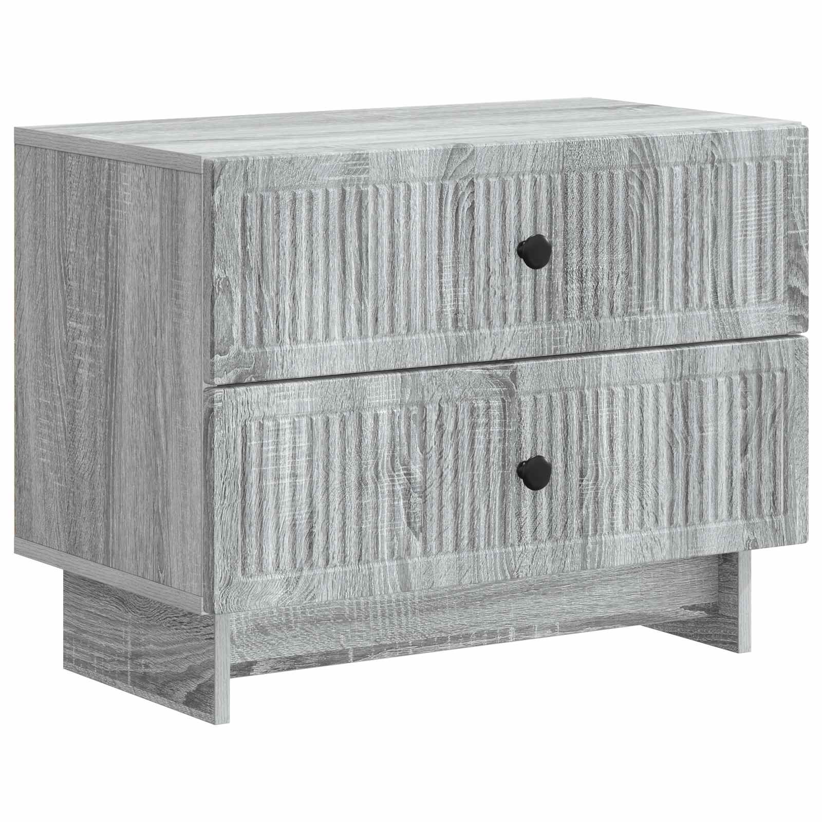 vidaXL Nachtkastje met lade Zwart 62 x 34,5 x 47,5 cm Bewerkt hout