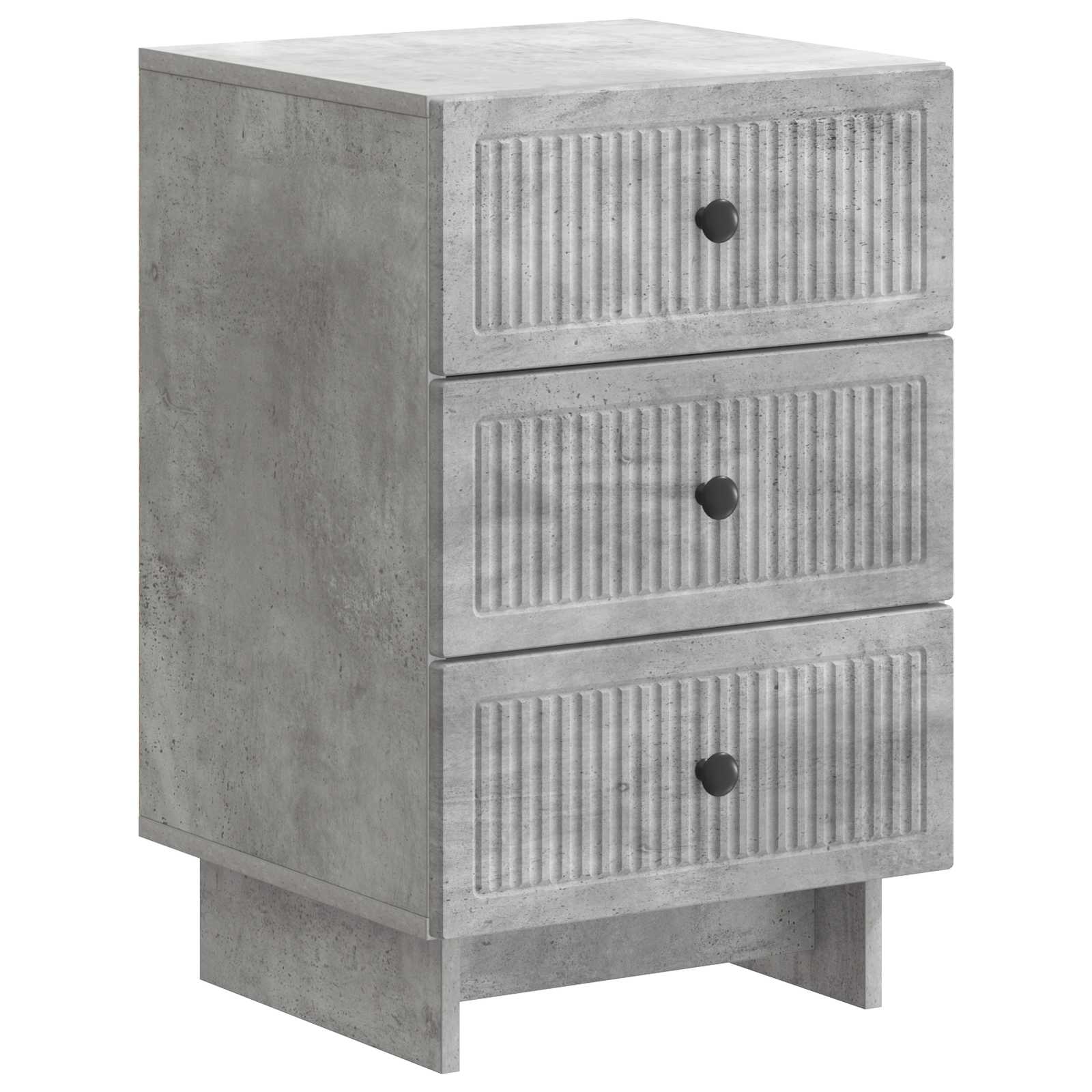 vidaXL Nachtkastje met lade Zwart 43 x 41 x 66,5 cm Bewerkt hout