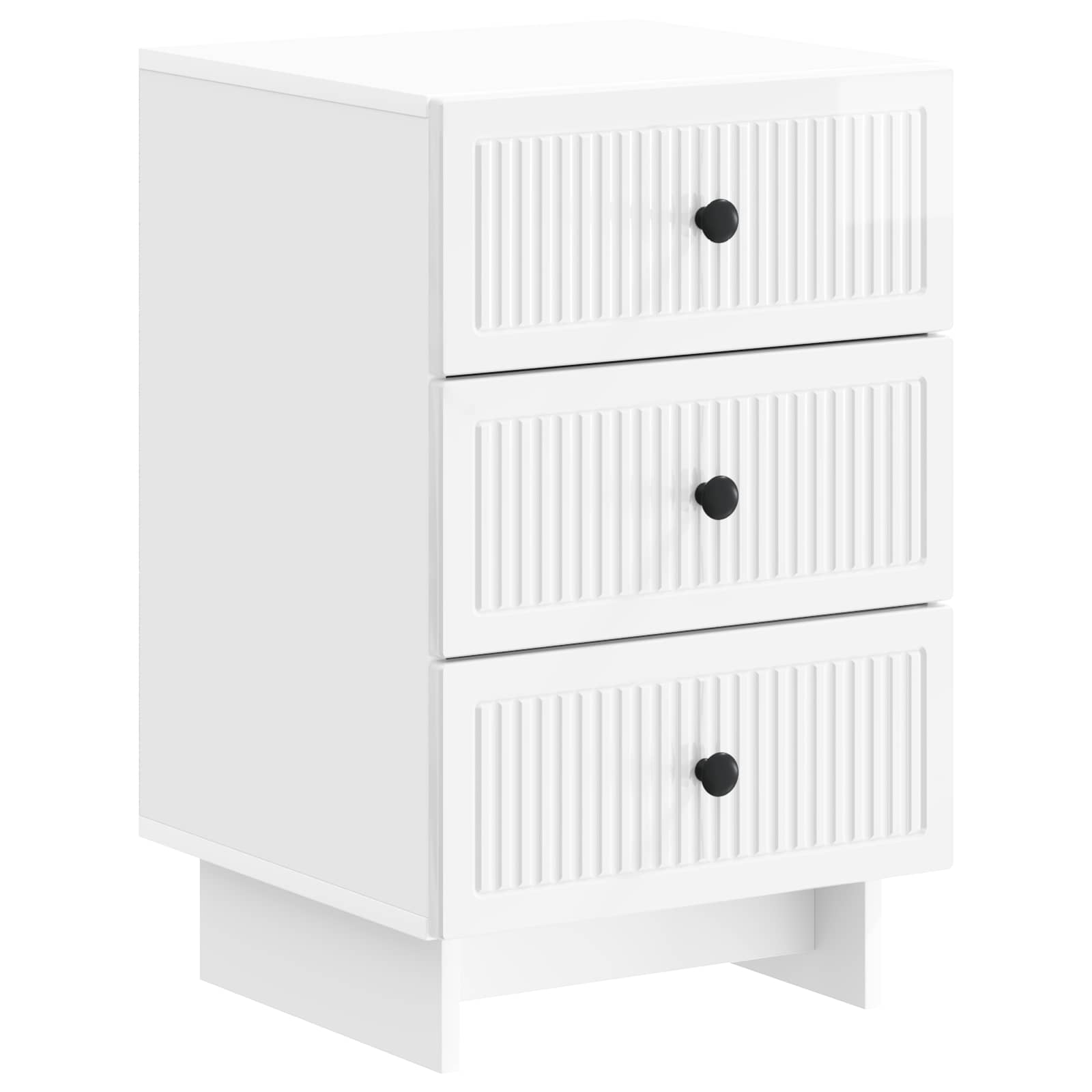 vidaXL Nachtkastje met lade Zwart 43 x 41 x 66,5 cm Bewerkt hout