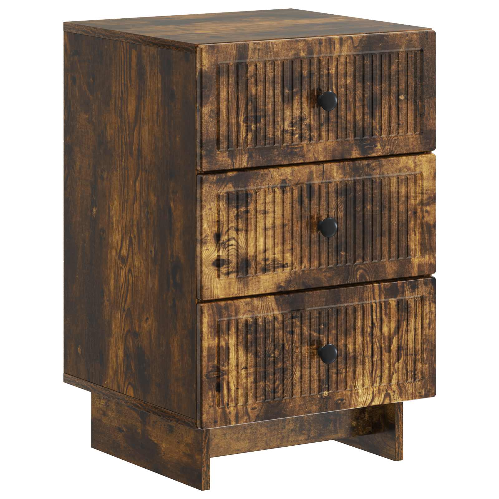 vidaXL Nachtkastje met lade Zwart 43 x 41 x 66,5 cm Bewerkt hout