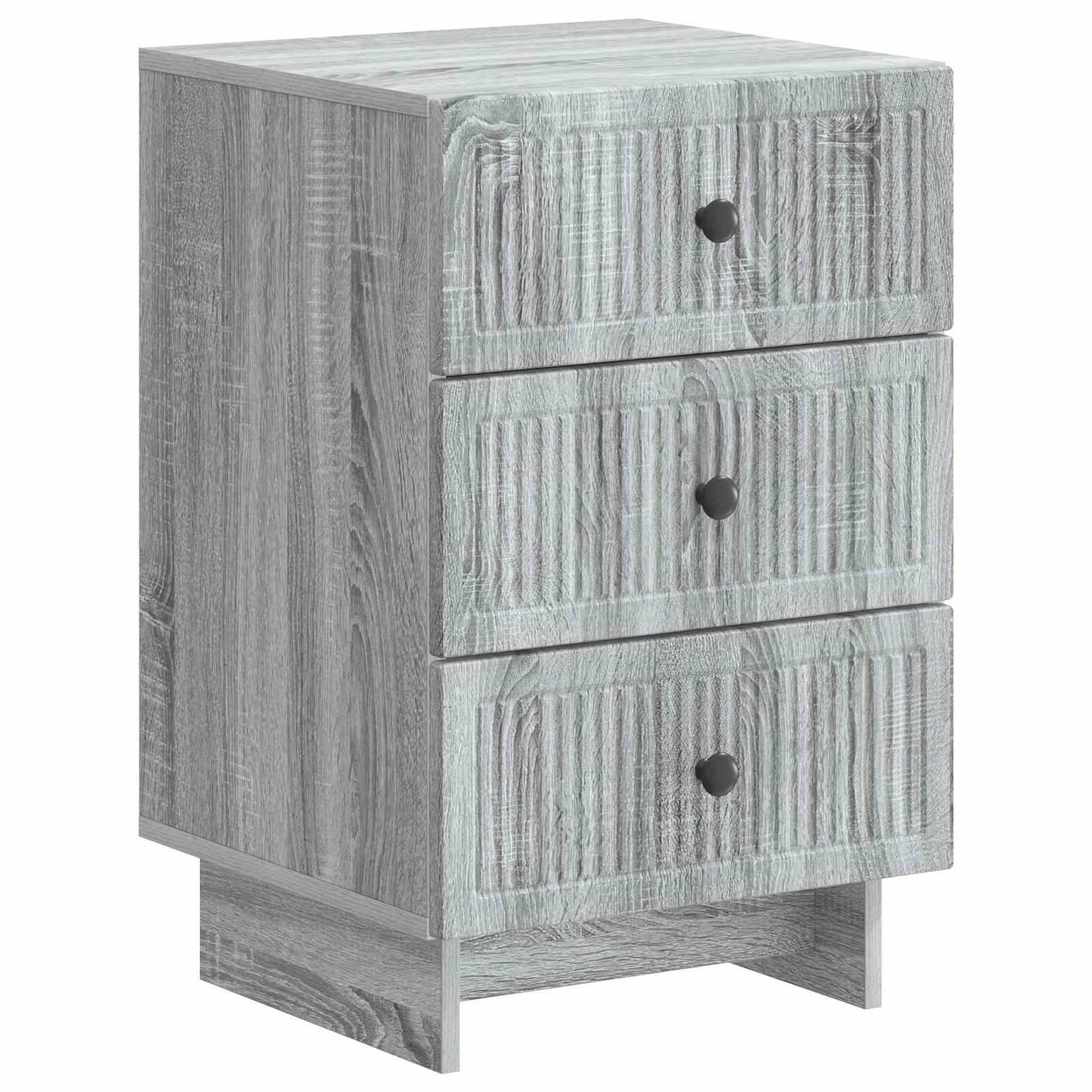 vidaXL Nachtkastje met lade Zwart 43 x 41 x 66,5 cm Bewerkt hout