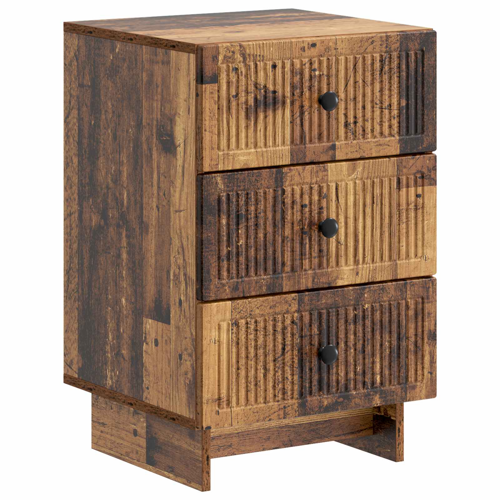 vidaXL Nachtkastje met lade Zwart 43 x 41 x 66,5 cm Bewerkt hout
