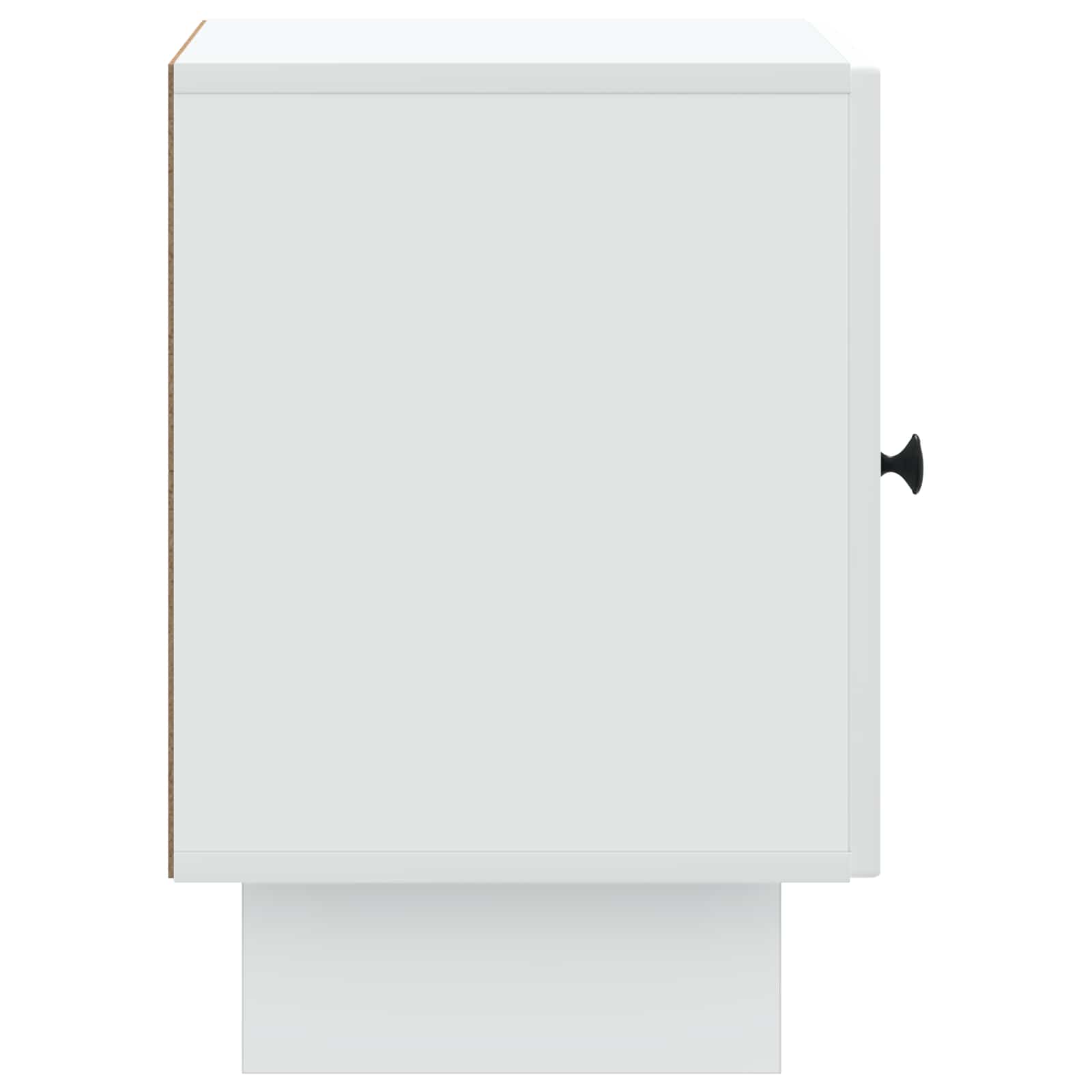 vidaXL Nachtkastje 2 pcs Wit 43 x 34,5 x 50 cm Bewerkt hout