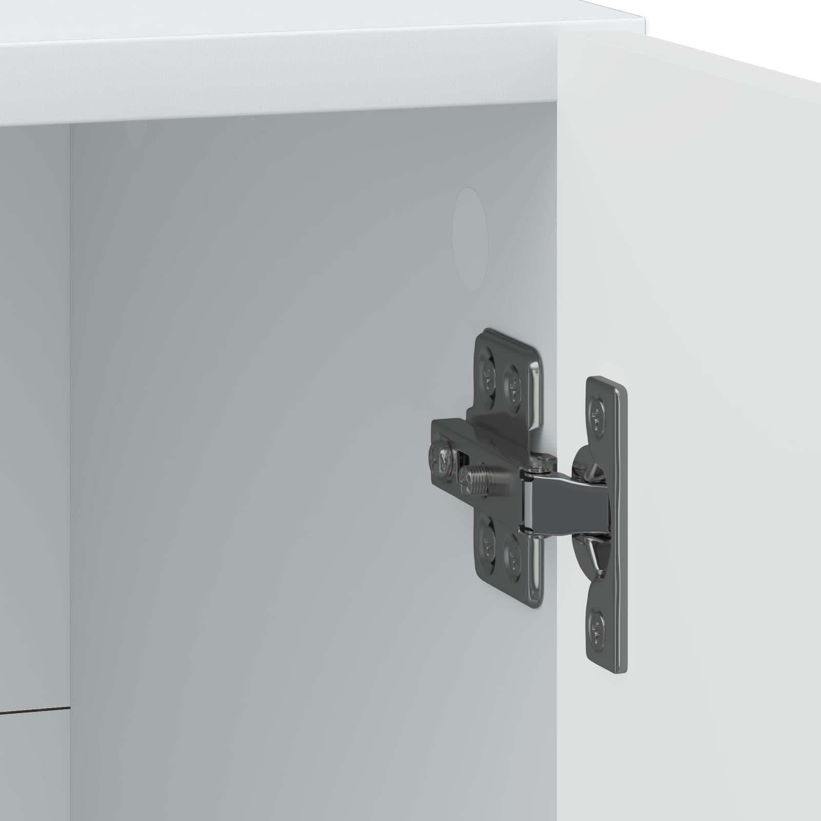 vidaXL Nachtkastje 2 pcs Wit 43 x 34,5 x 50 cm Bewerkt hout