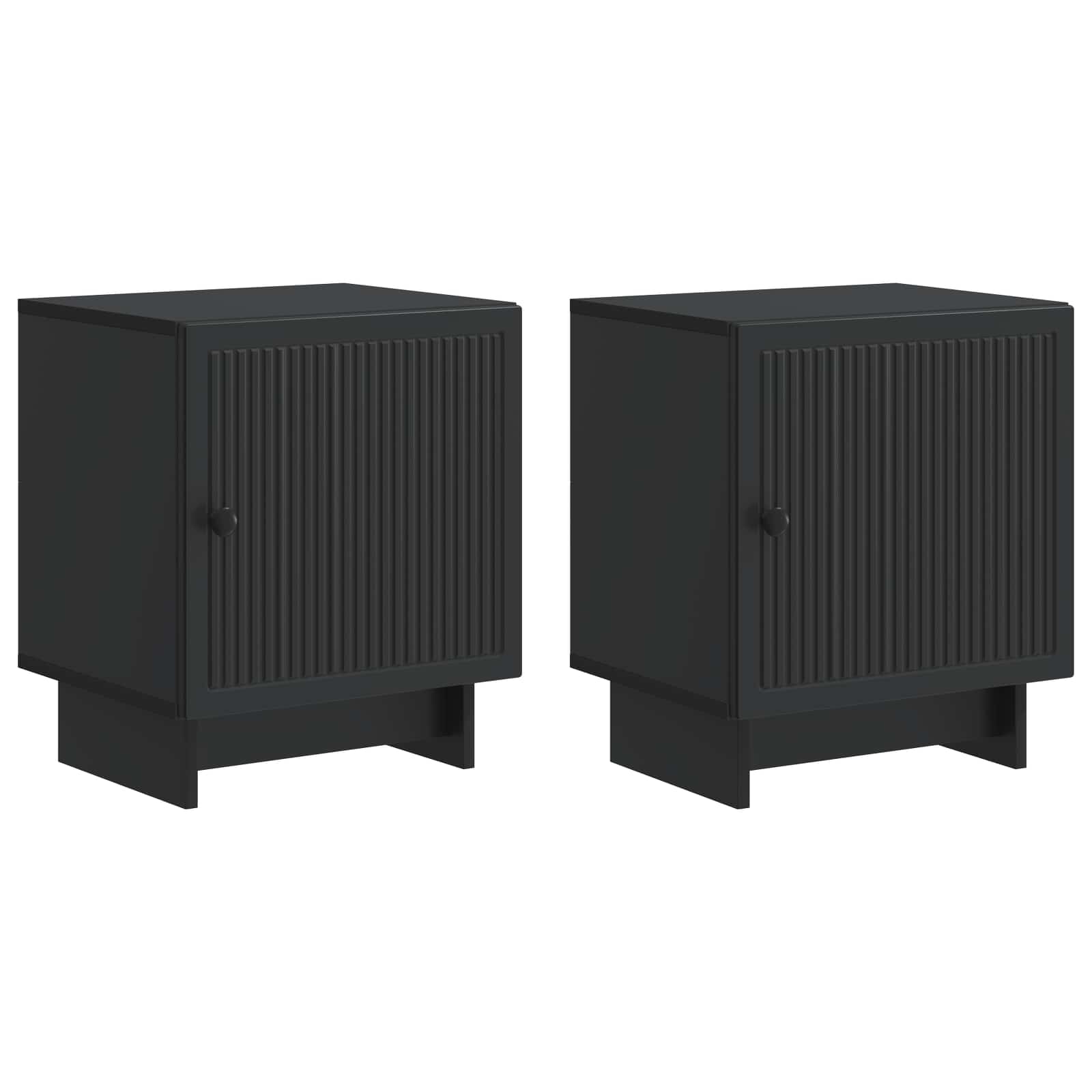 vidaXL Nachtkastje 2 pcs Wit 43 x 34,5 x 50 cm Bewerkt hout