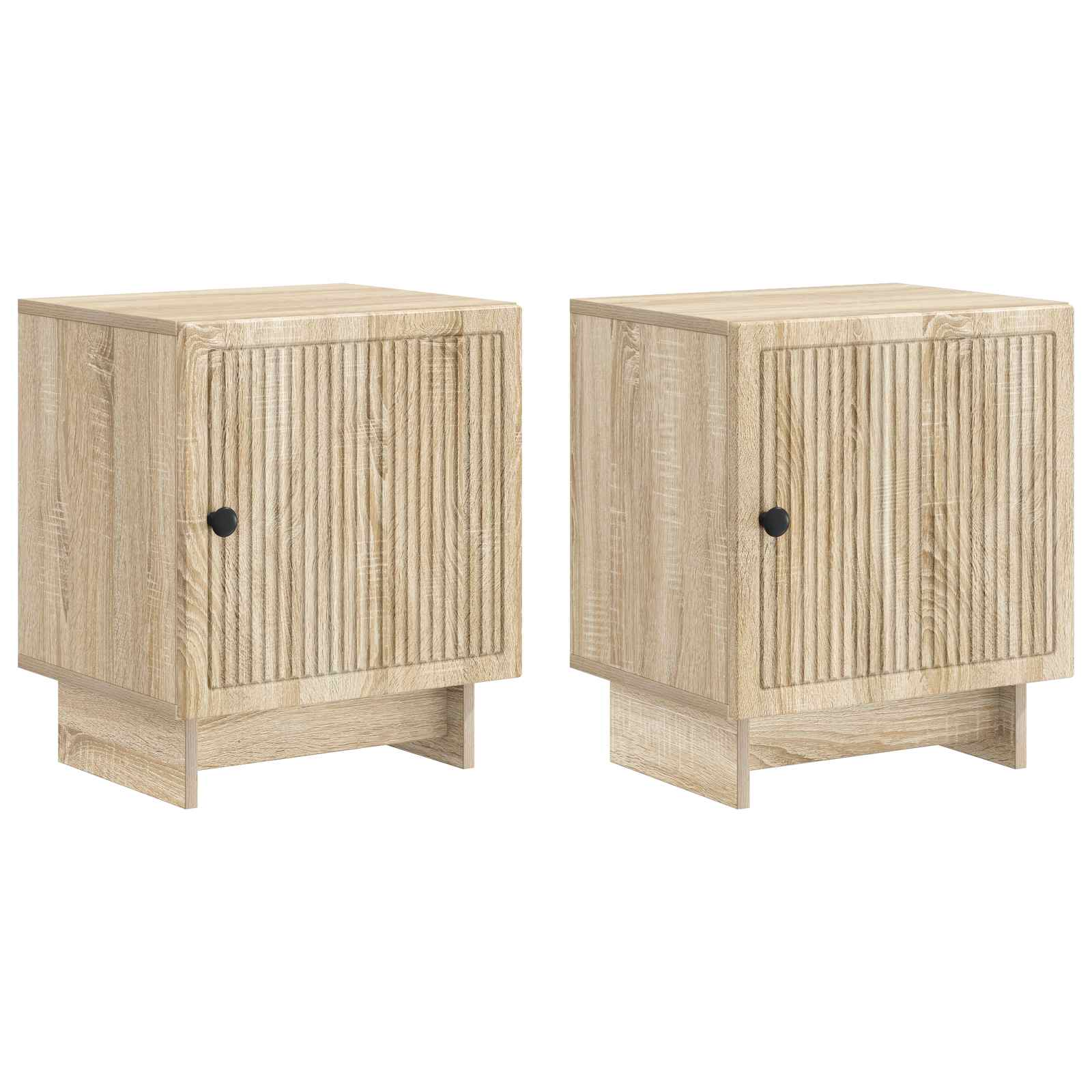 vidaXL Nachtkastje 2 pcs Wit 43 x 34,5 x 50 cm Bewerkt hout