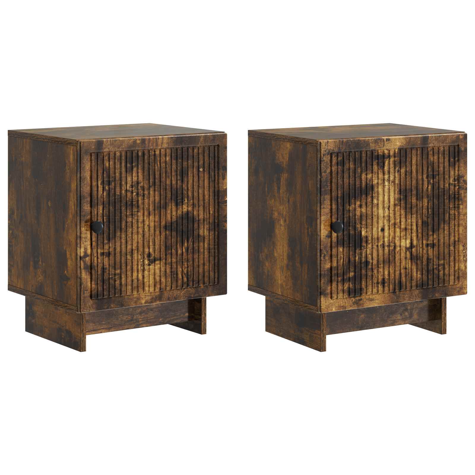 vidaXL Nachtkastje 2 pcs Wit 43 x 34,5 x 50 cm Bewerkt hout