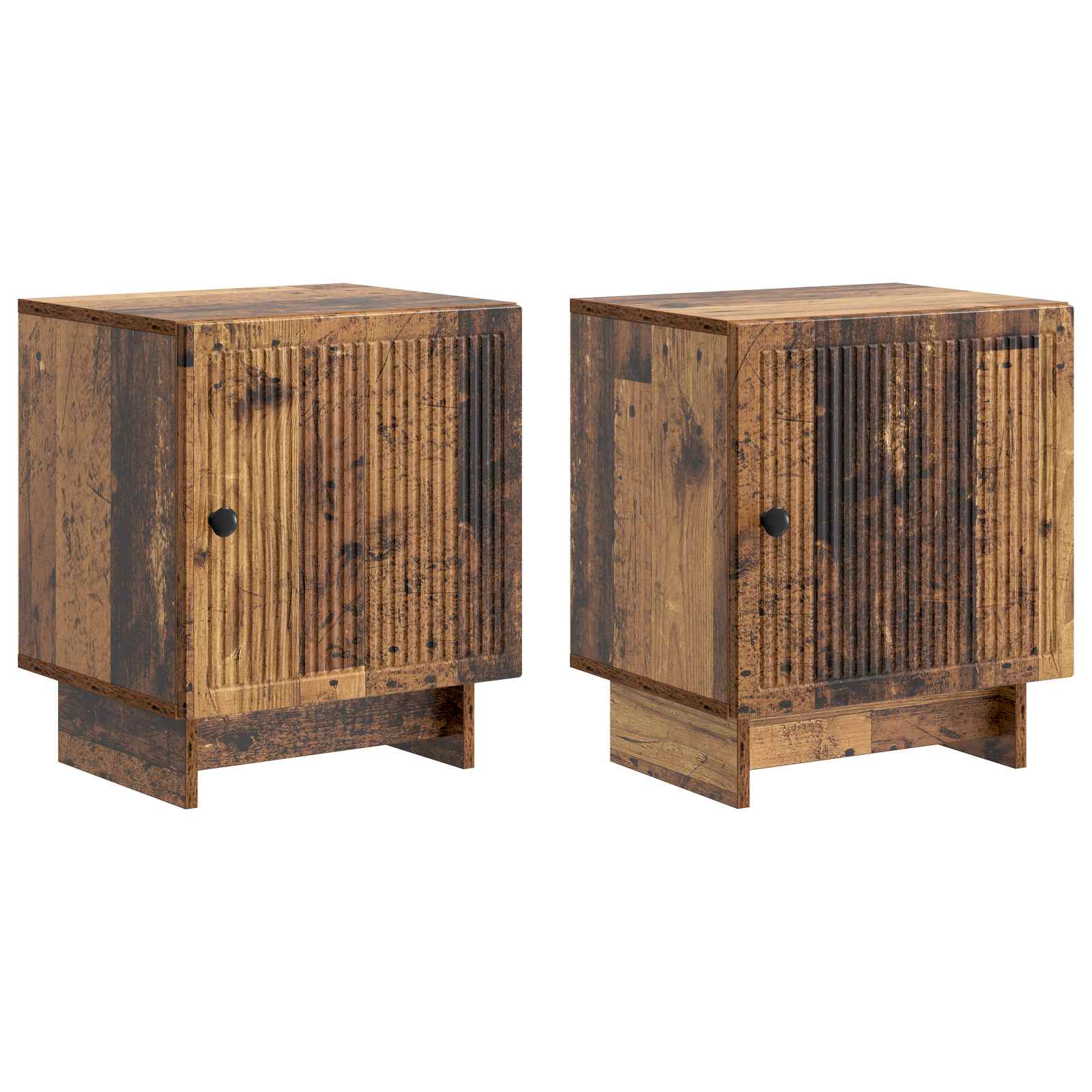 vidaXL Nachtkastje 2 pcs Wit 43 x 34,5 x 50 cm Bewerkt hout