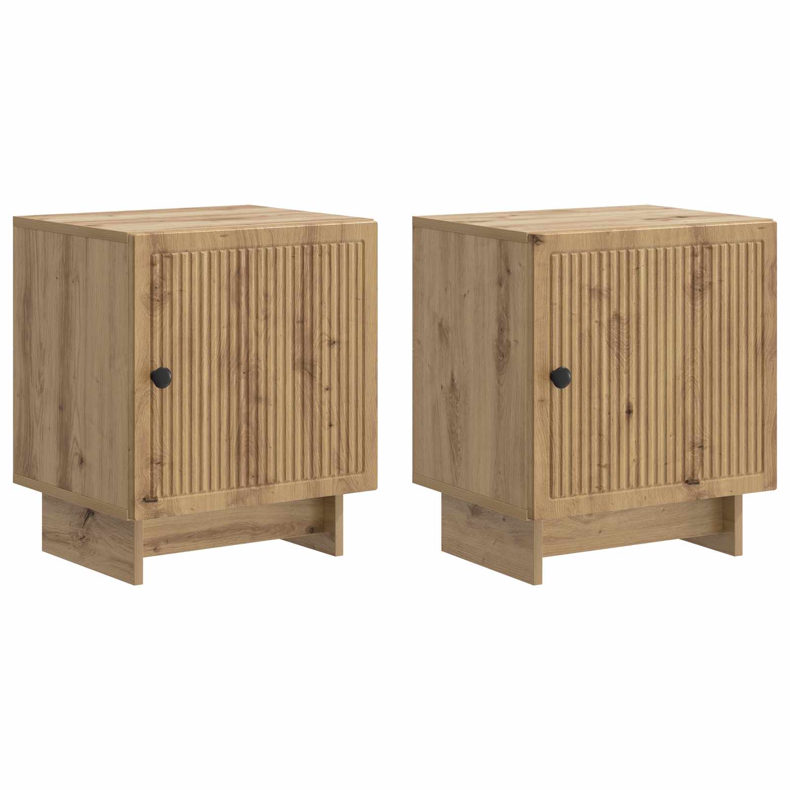 vidaXL Nachtkastje 2 pcs Wit 43 x 34,5 x 50 cm Bewerkt hout