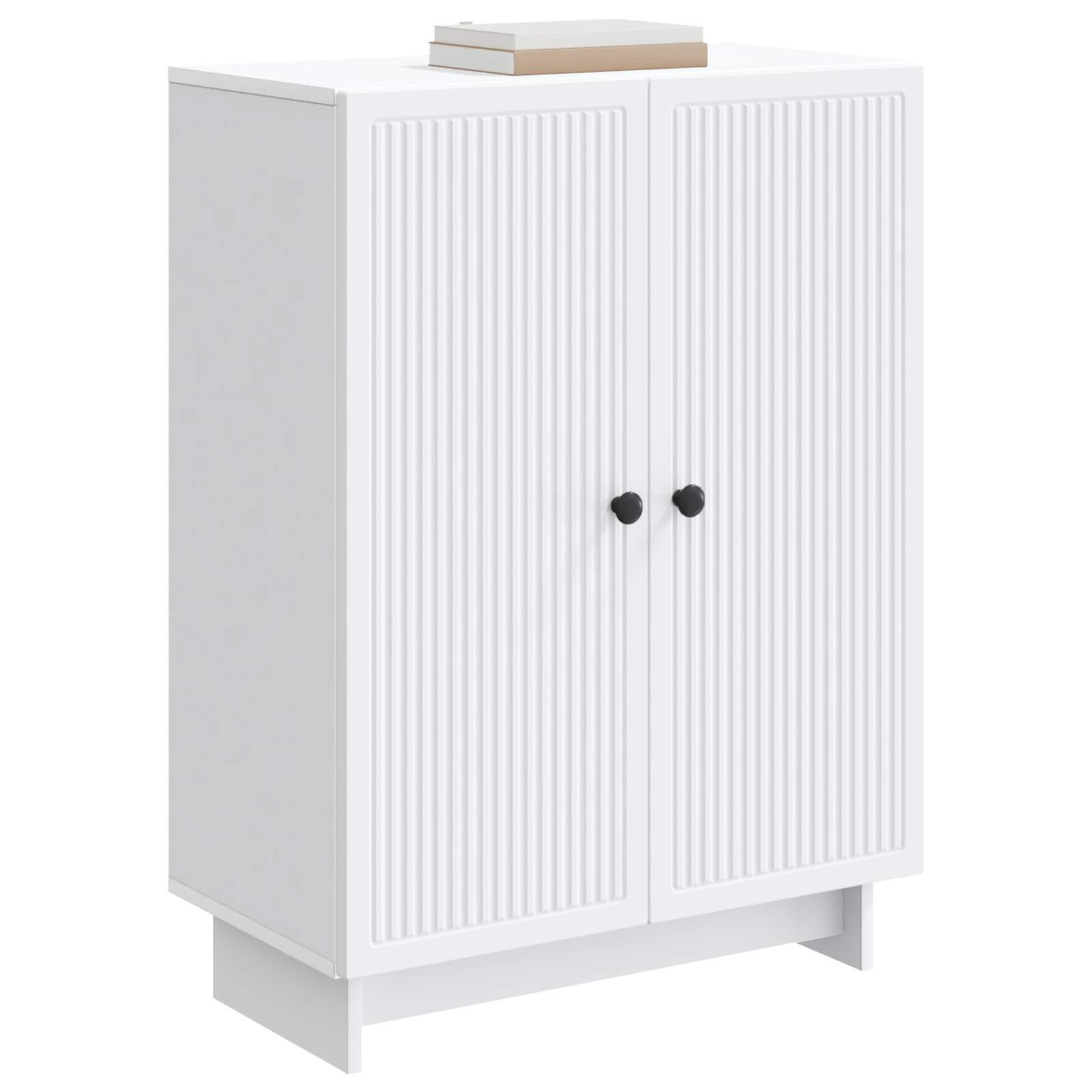 vidaXL Dressoir Zwart 66 x 34,5 x 90 cm Bewerkt hout