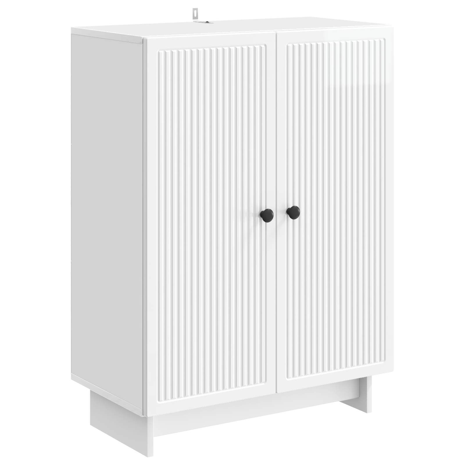 vidaXL Dressoir Zwart 66 x 34,5 x 90 cm Bewerkt hout