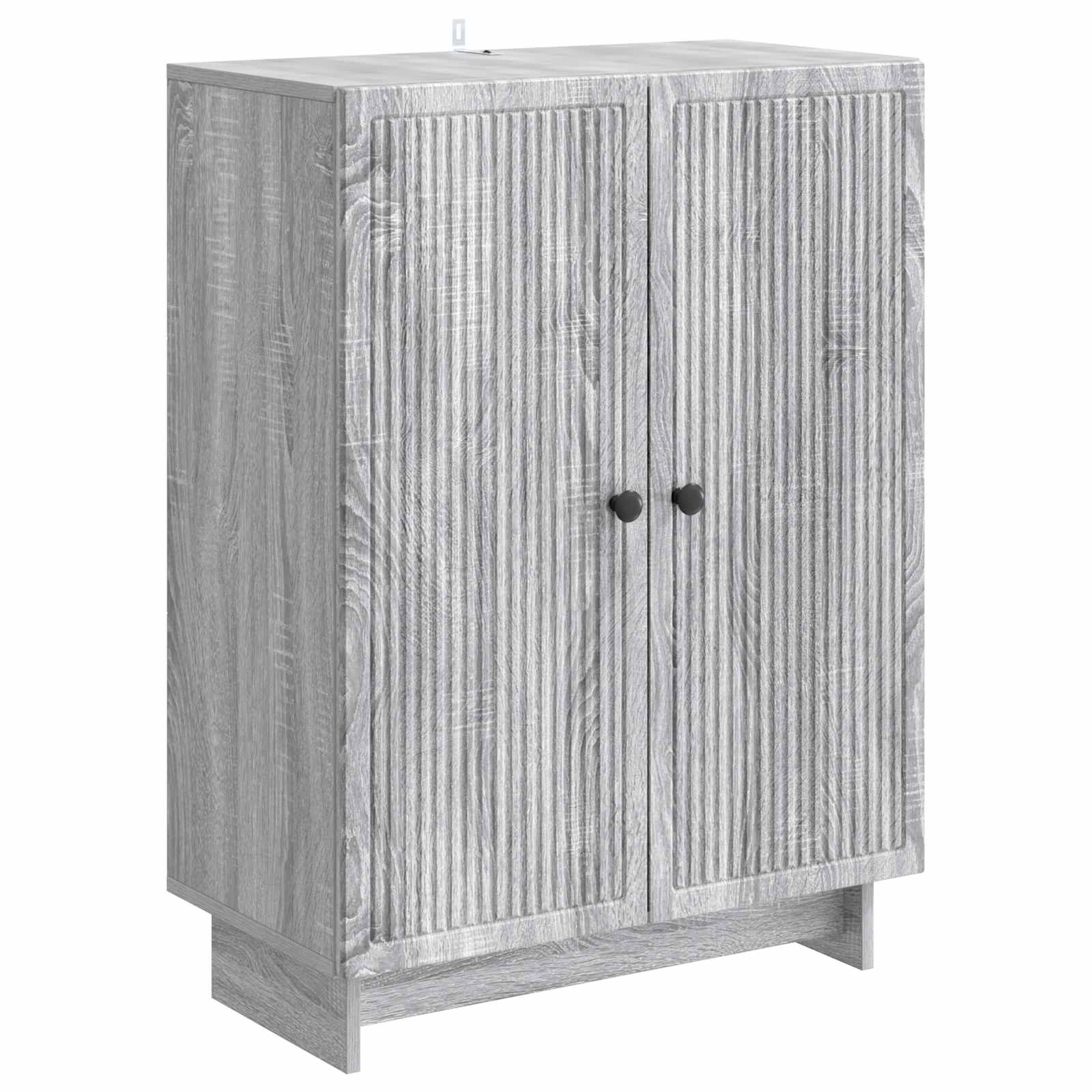 vidaXL Dressoir Zwart 66 x 34,5 x 90 cm Bewerkt hout