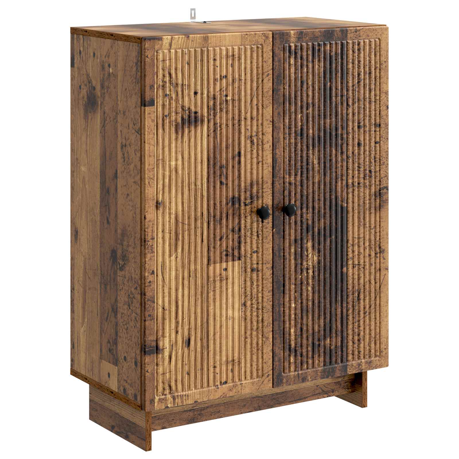 vidaXL Dressoir Zwart 66 x 34,5 x 90 cm Bewerkt hout