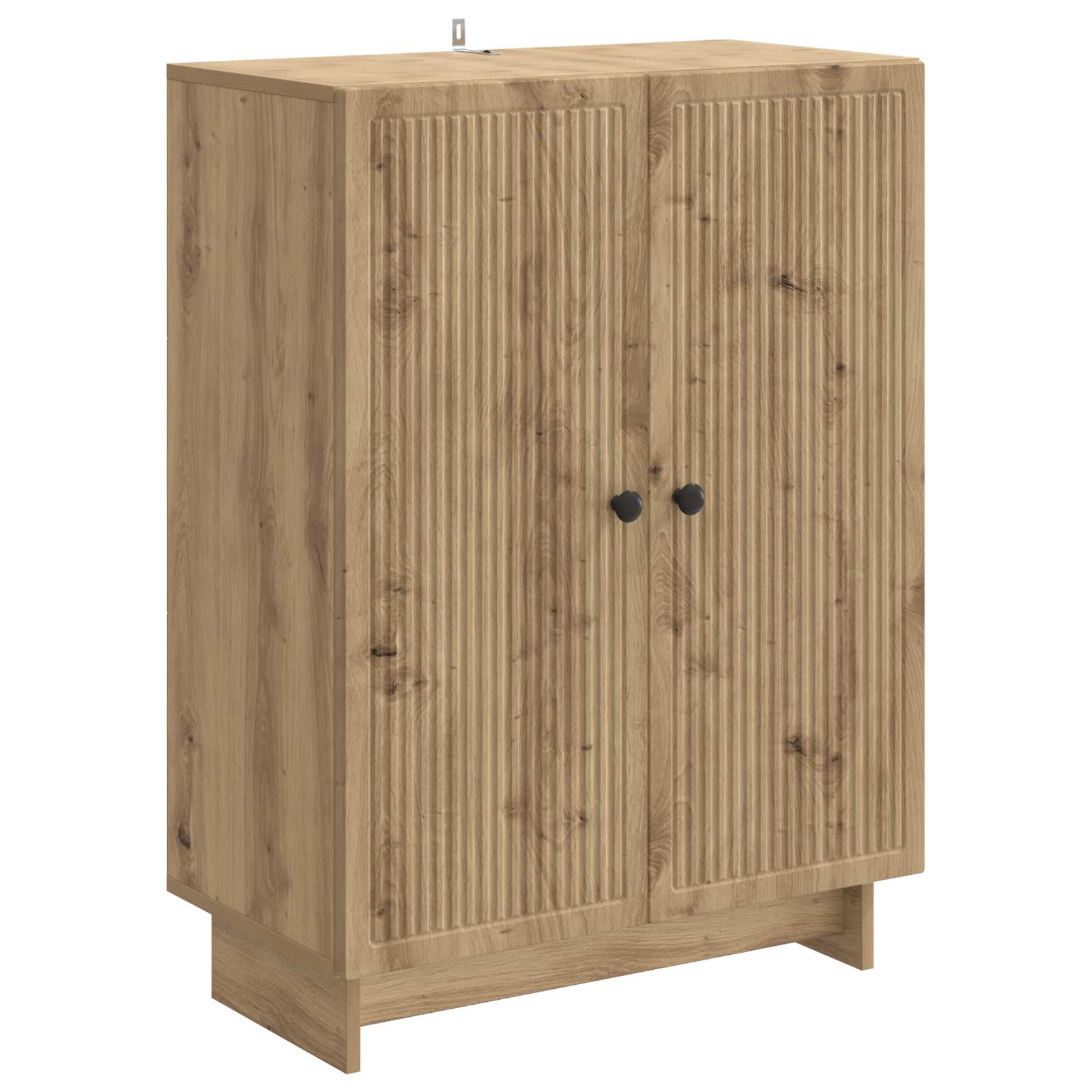 vidaXL Dressoir Zwart 66 x 34,5 x 90 cm Bewerkt hout