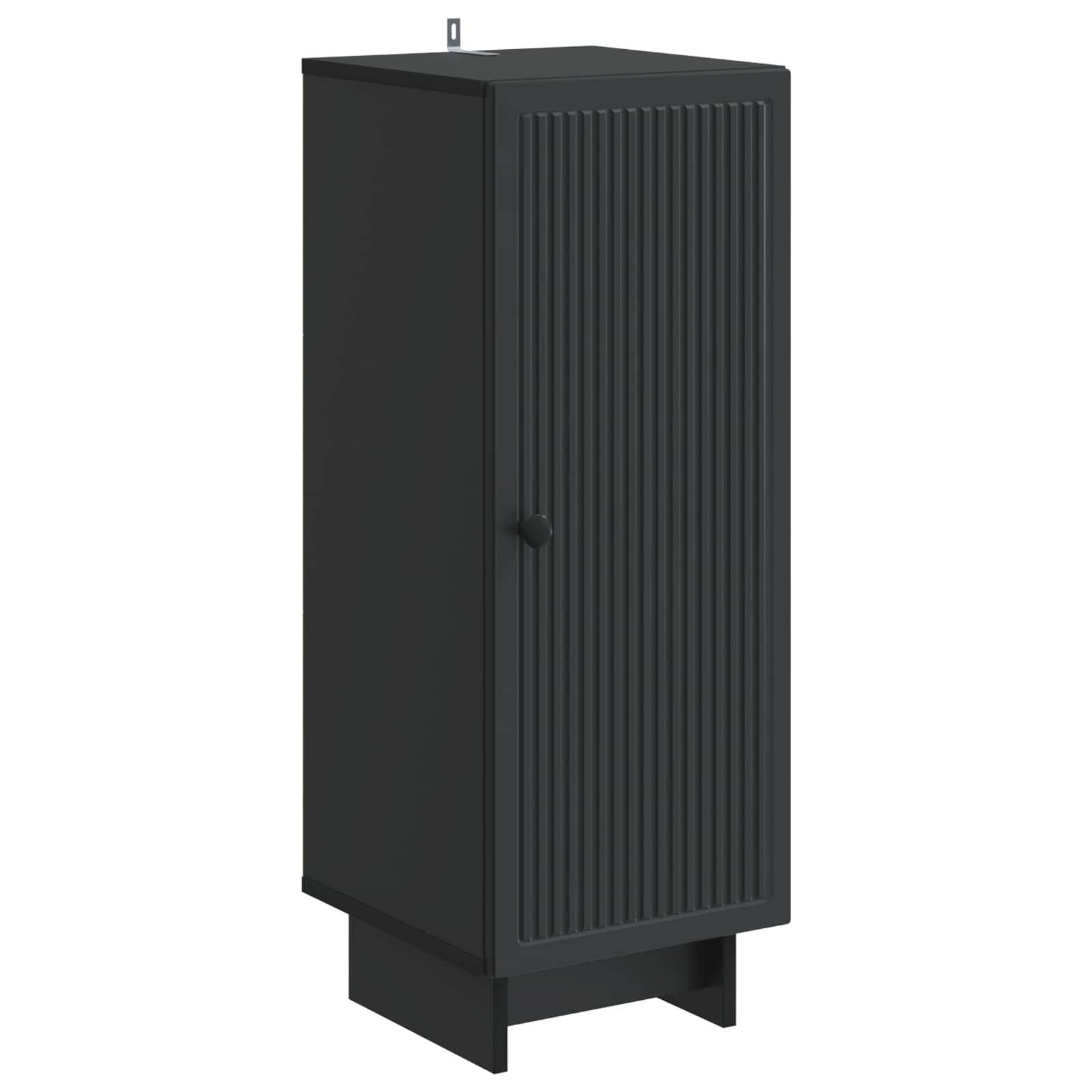 vidaXL Kast Zwart 33 x 34,5 x 90 cm Geconstrueerd hout