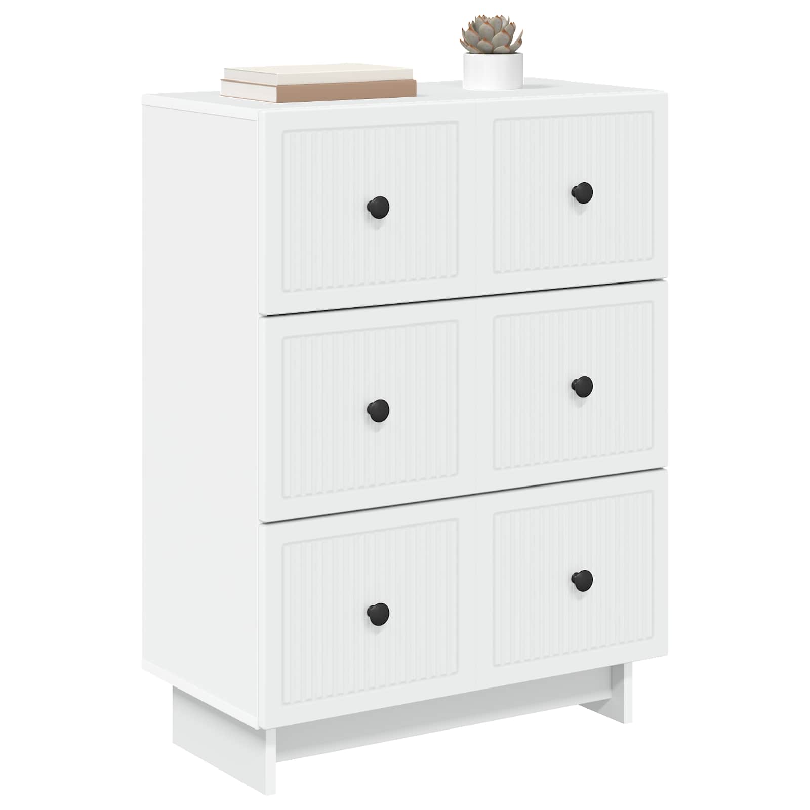 vidaXL Ladenkast Zwart 66 x 34,5 x 90 cm Bewerkt hout
