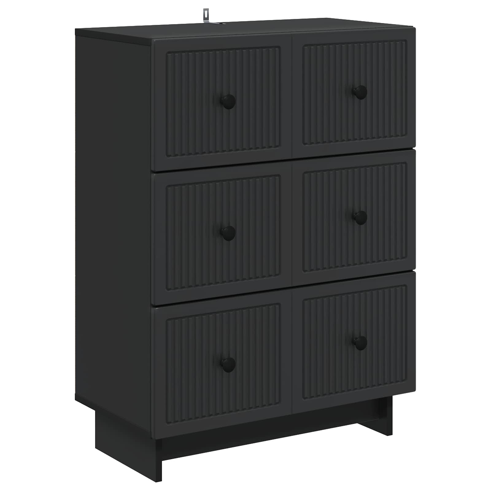 vidaXL Ladenkast Zwart 66 x 34,5 x 90 cm Bewerkt hout