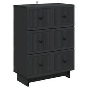 vidaXL Ladenkast Zwart 66 x 34,5 x 90 cm Bewerkt hout