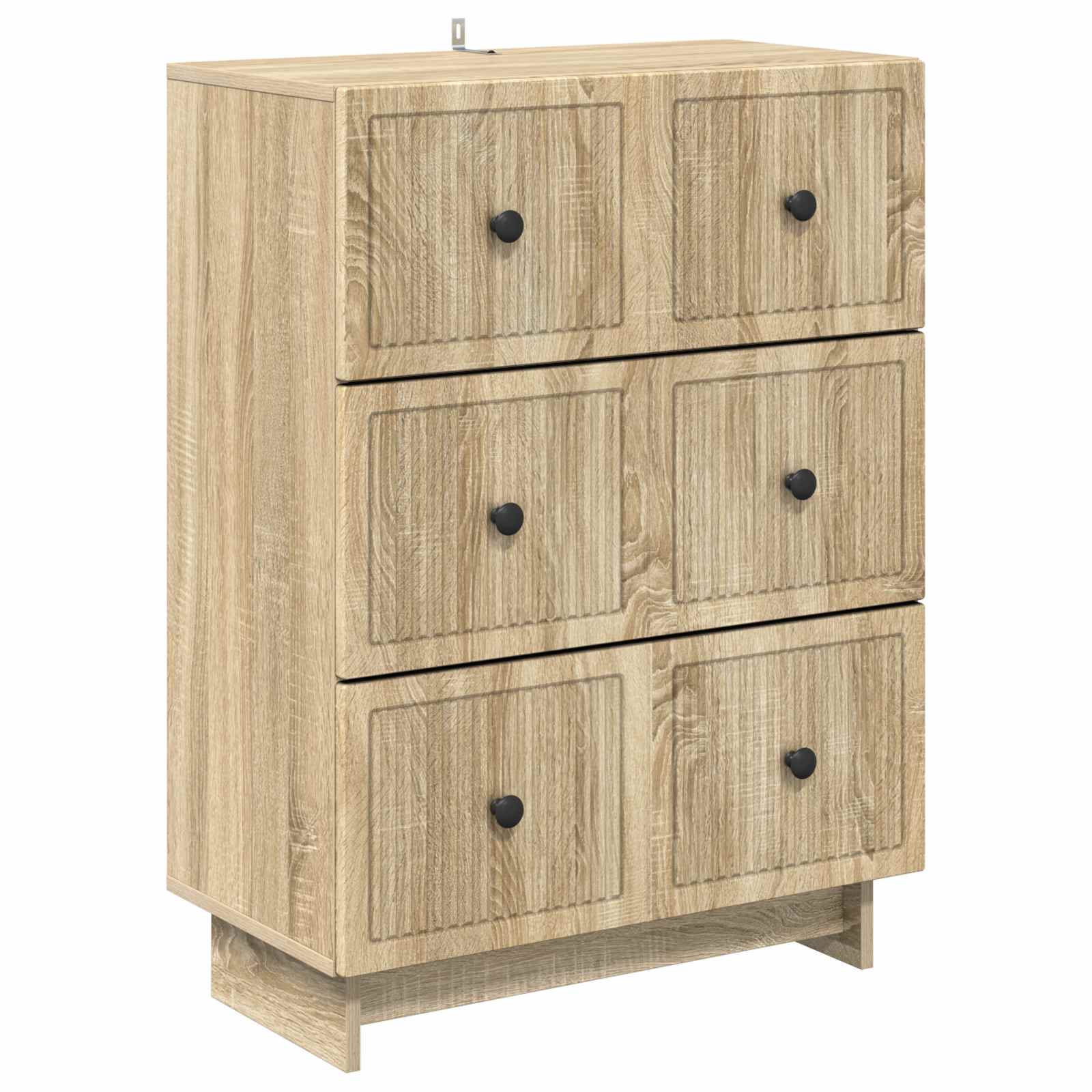 vidaXL Ladenkast Zwart 66 x 34,5 x 90 cm Bewerkt hout