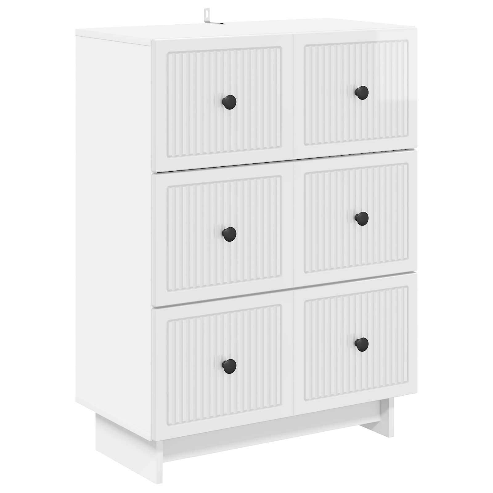 vidaXL Ladenkast Zwart 66 x 34,5 x 90 cm Bewerkt hout